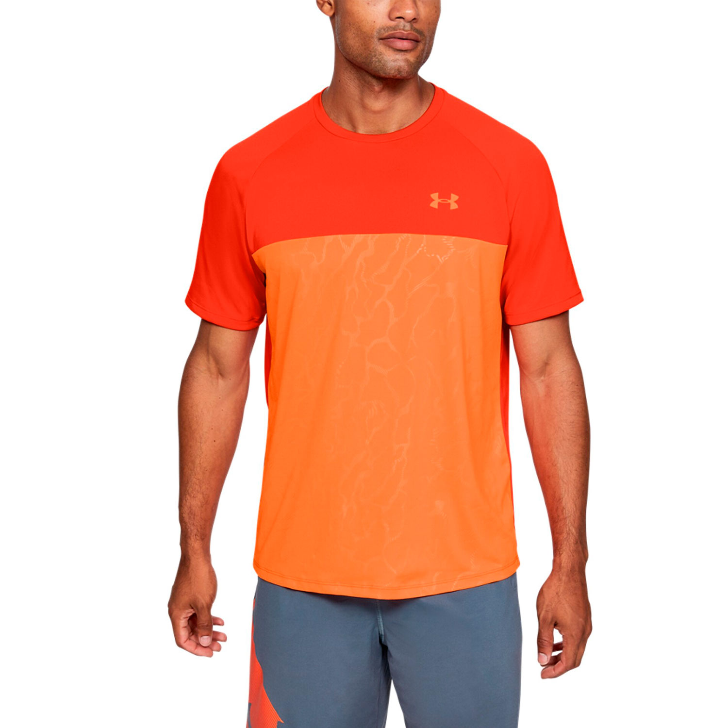 under armour tech t shirt orange