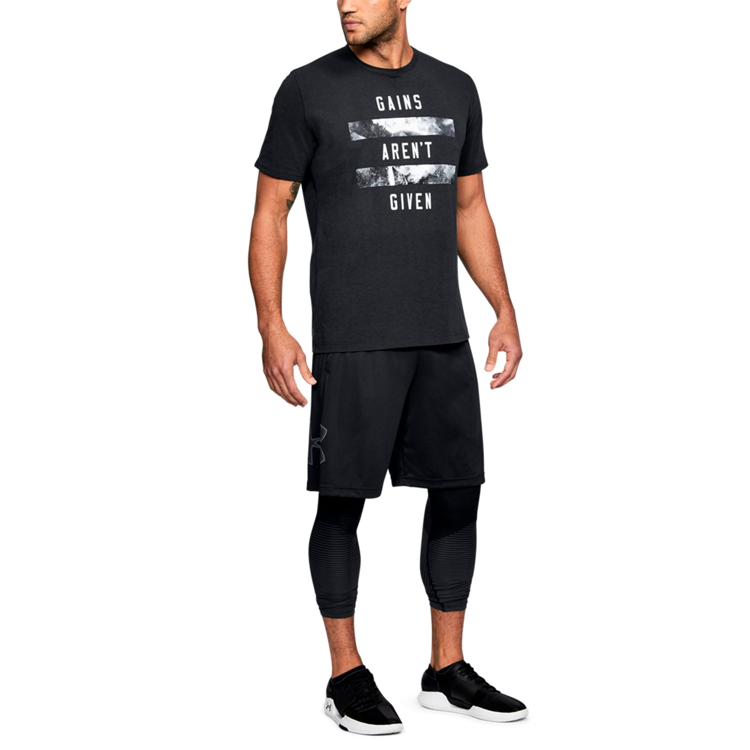 Under Armour Tech Graphic 10in Shorts - Black/Graphite