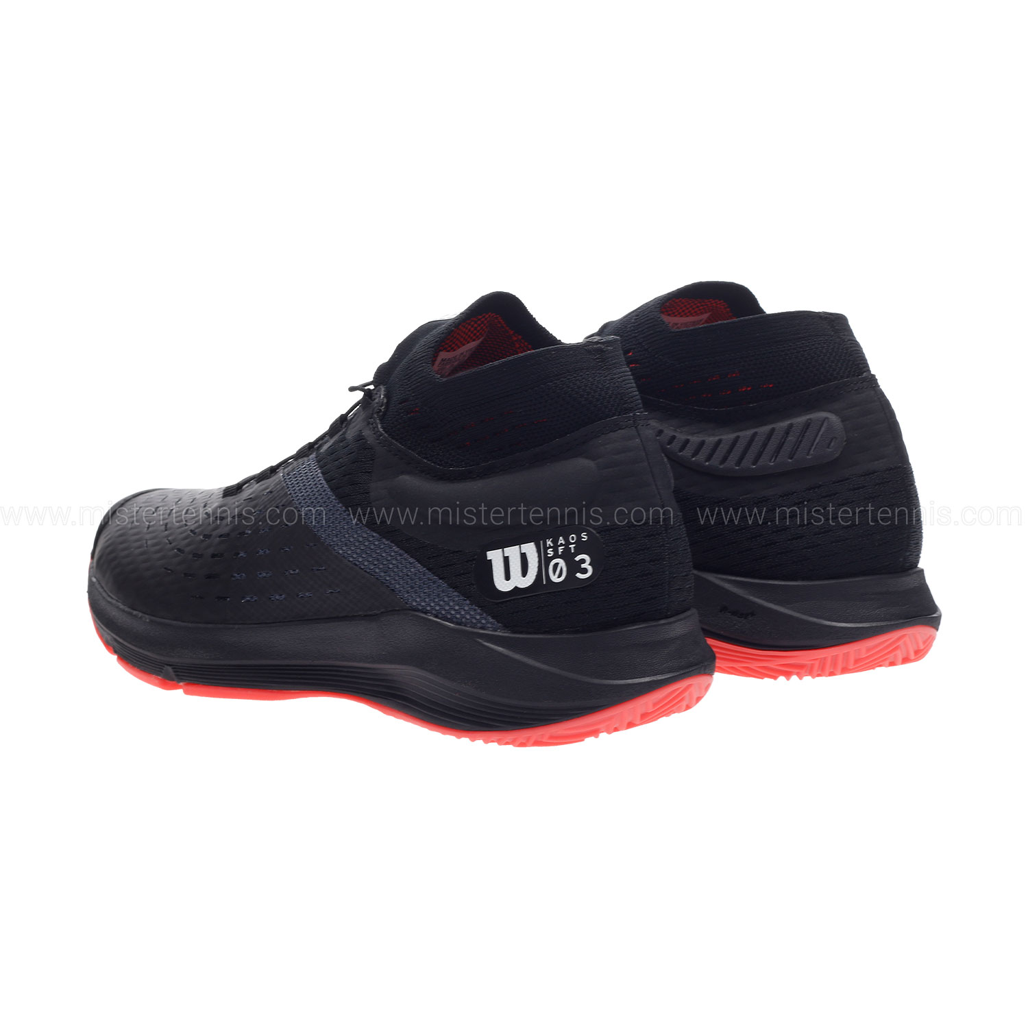 Wilson Kaos 3.0 Scarpe Da Tennis Uomo - Per Tutte Le Superfici - Colore Infrared/Black - Suola EVA Ammortizzata