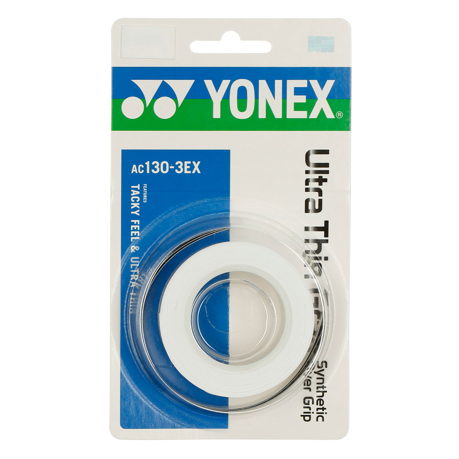 Yonex Ultra Thin Grap x 3 Overgrip da Tennis Bianco