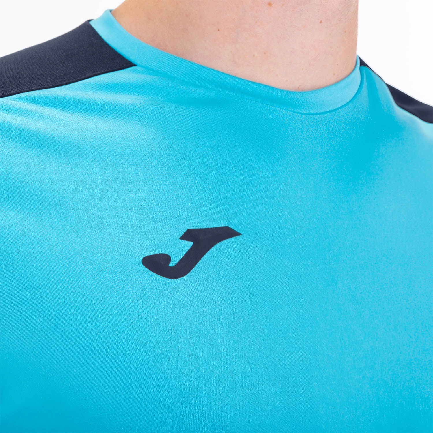 Joma Academy III Camiseta - Fluor Turquoise/Dark Navy