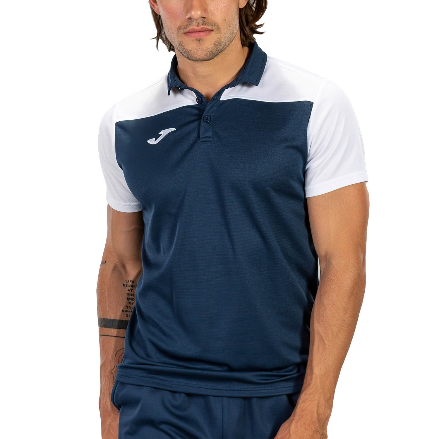 Joma Crew III Polo - Dark Navy/White