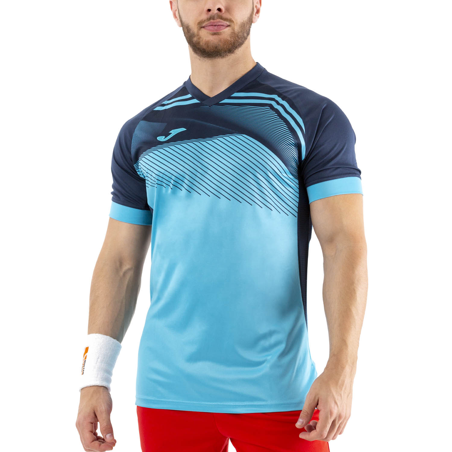 A bordo costo Estadísticas Joma Supernova II Camiseta de Tenis Hombre - Fluor Turquoise