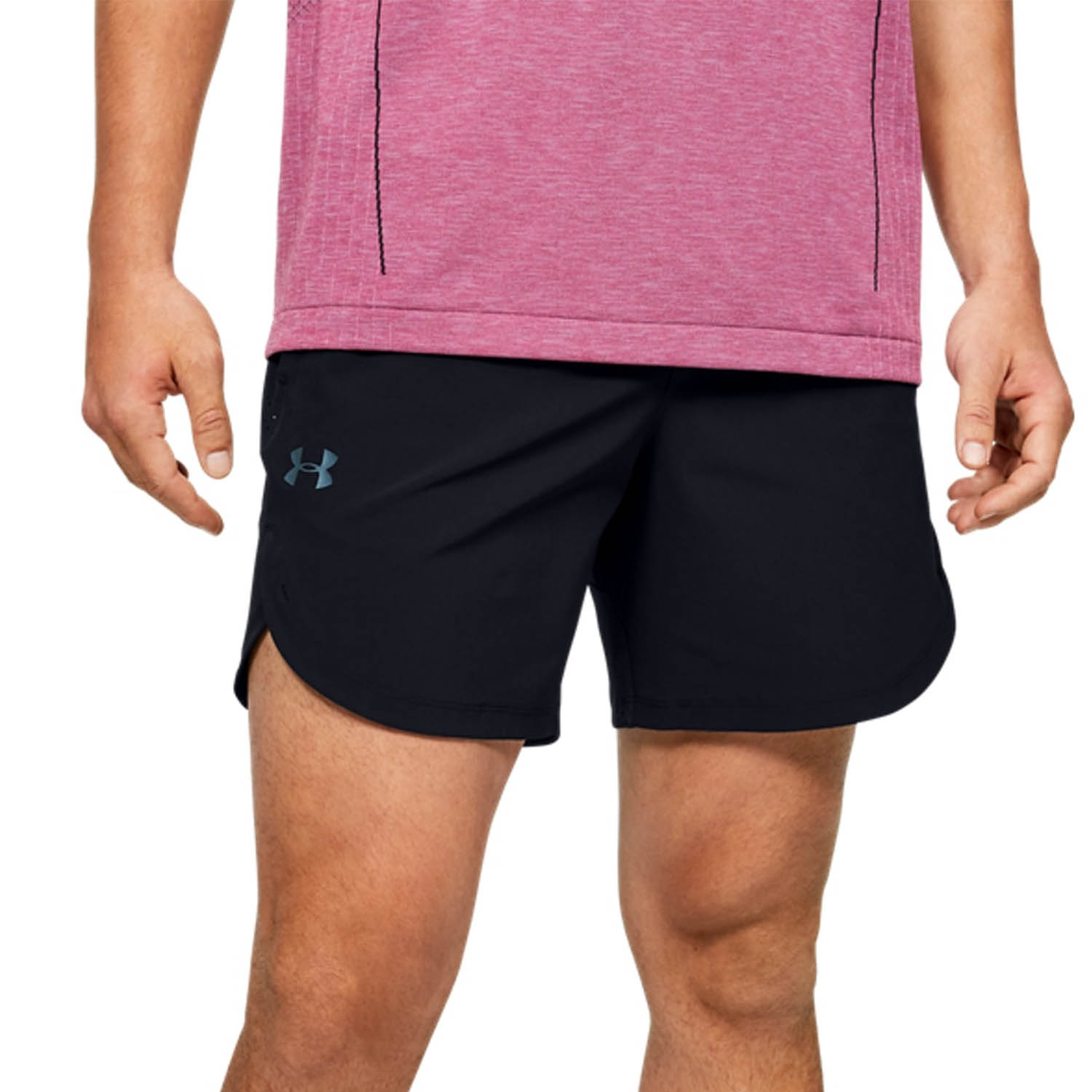 Under Armour Stretch 7in Shorts de Hombre - Black