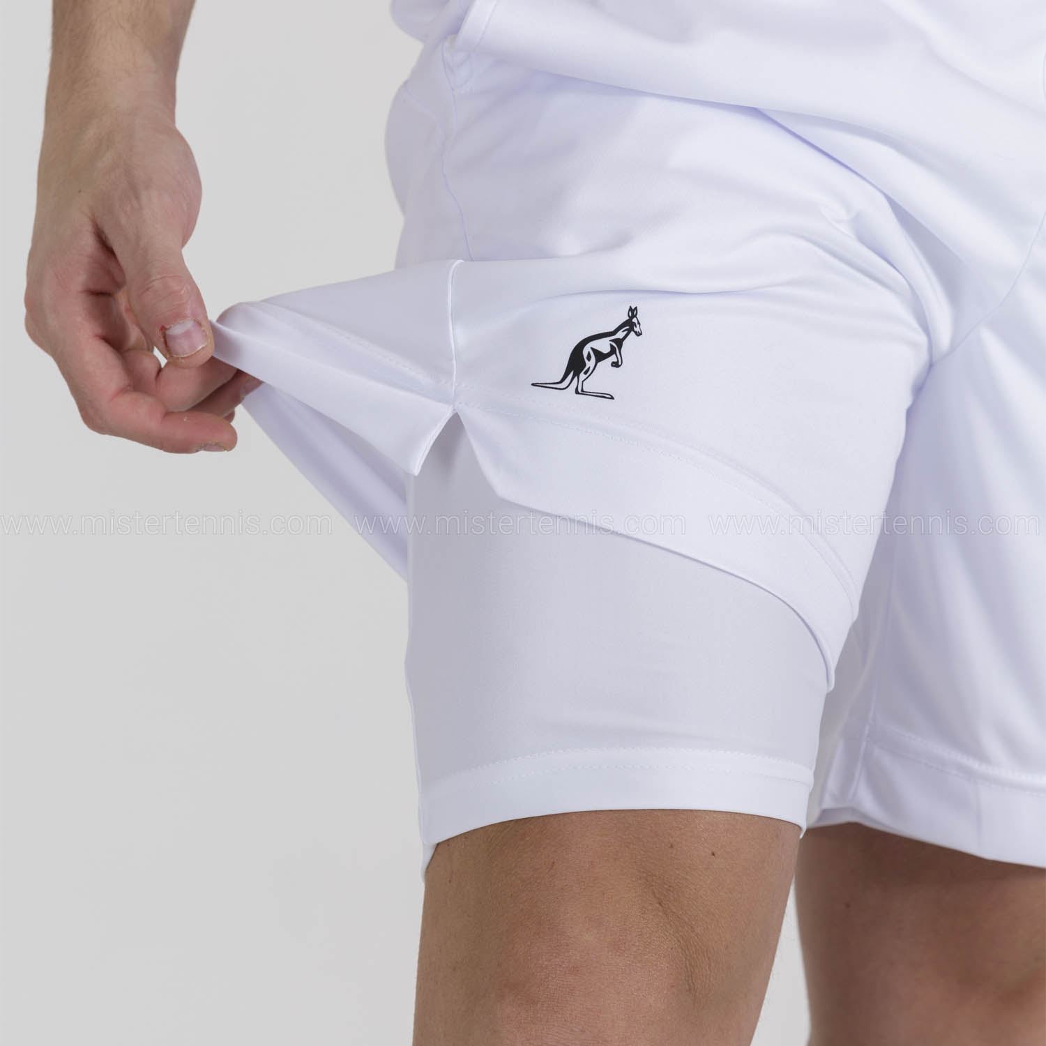 Australian Ace 2 in 1 7in Shorts - Bianco