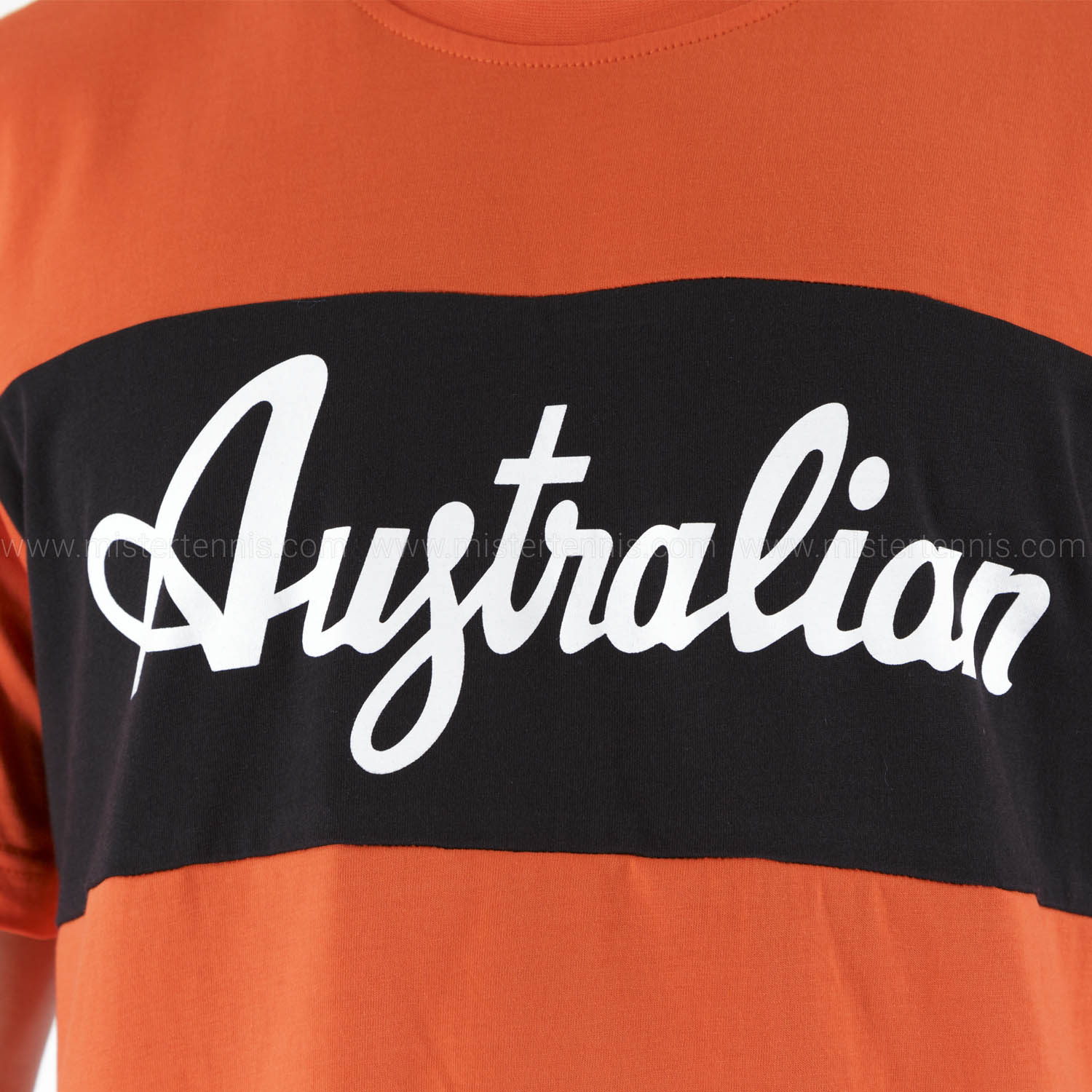 Australian Print T-Shirt - Lava Red/Black