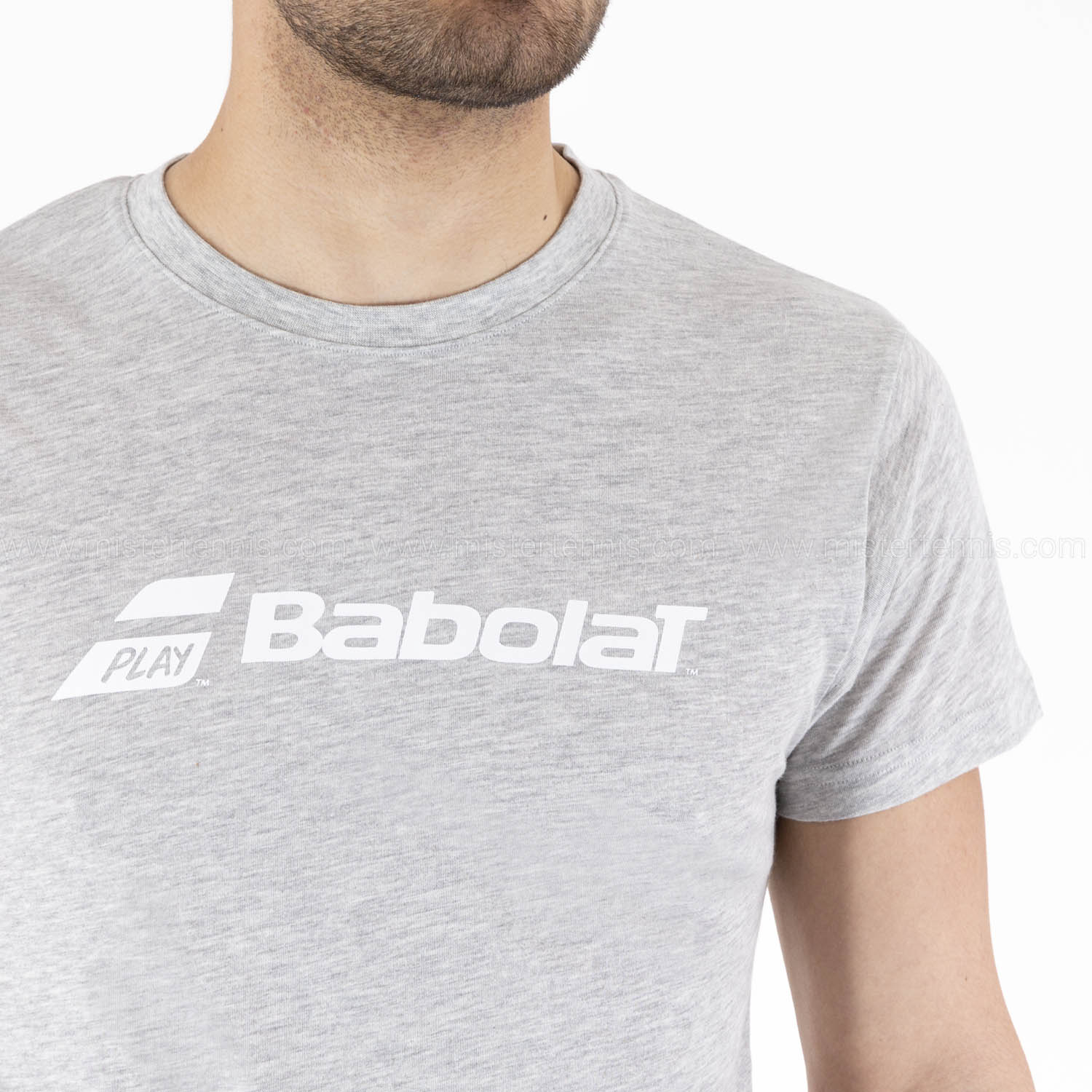 Babolat Exercise Men's Tennis T-Shirt - High Rise Heather