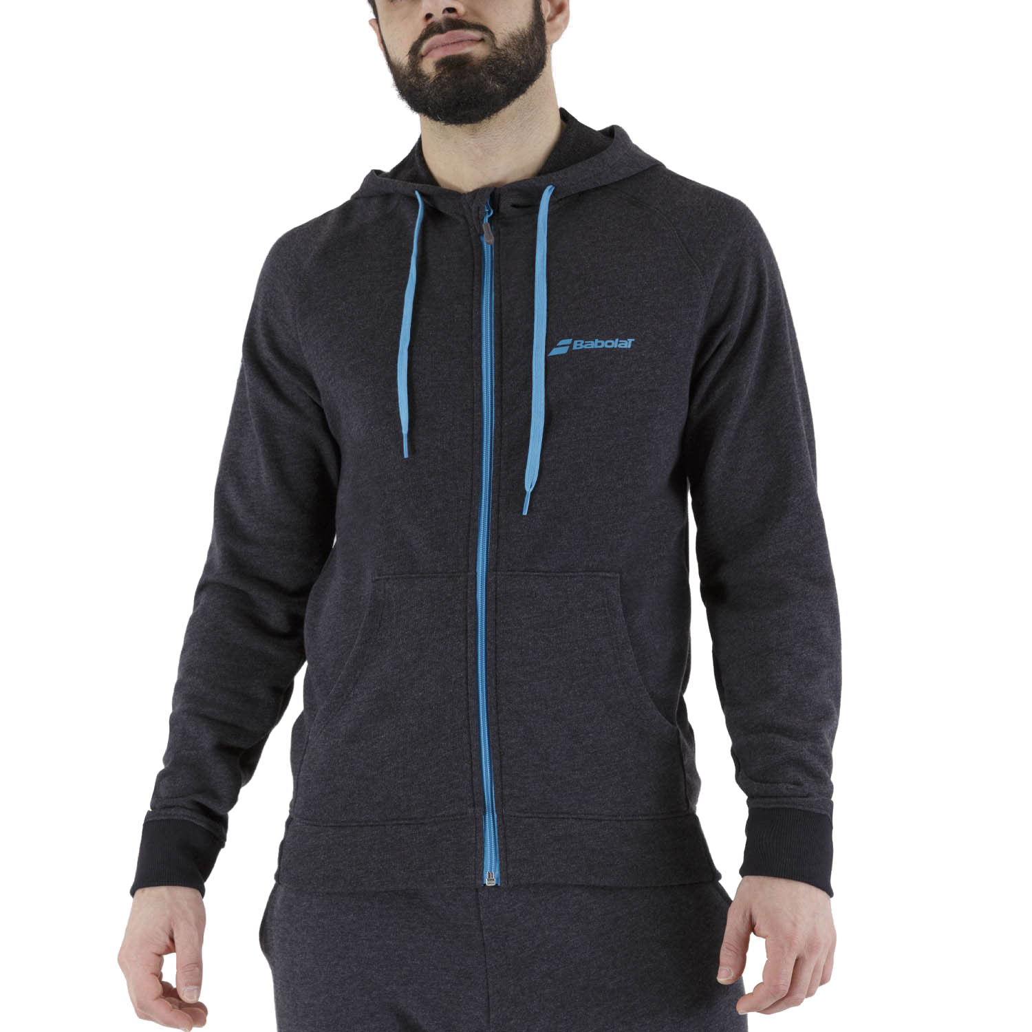 Babolat Exercise Logo Hoodie - Black Heather