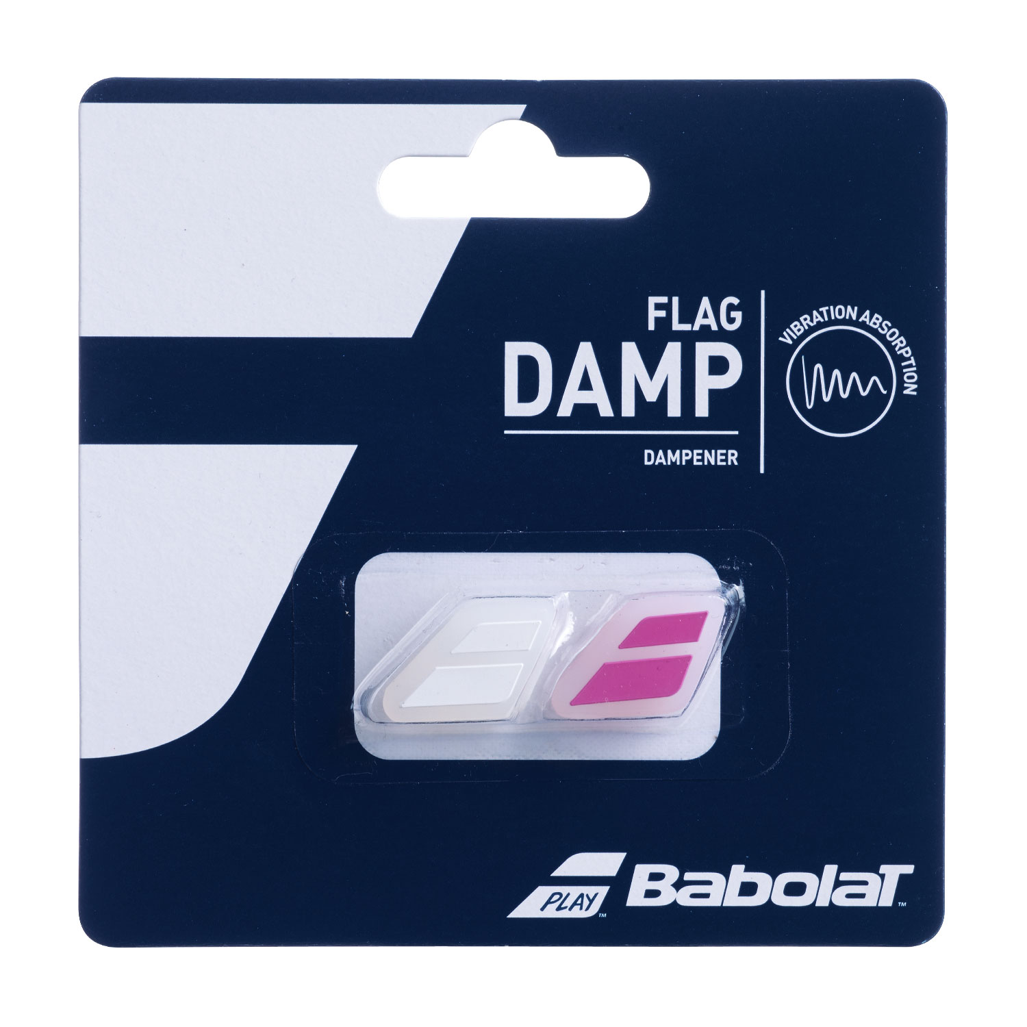 Babolat Flag x 2 Dampeners - White/Pink