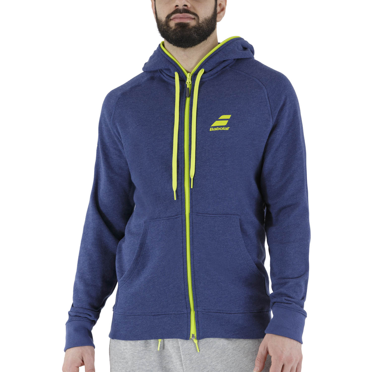 Babolat Logo Felpa da Tennis Uomo - Estate Blue Heather