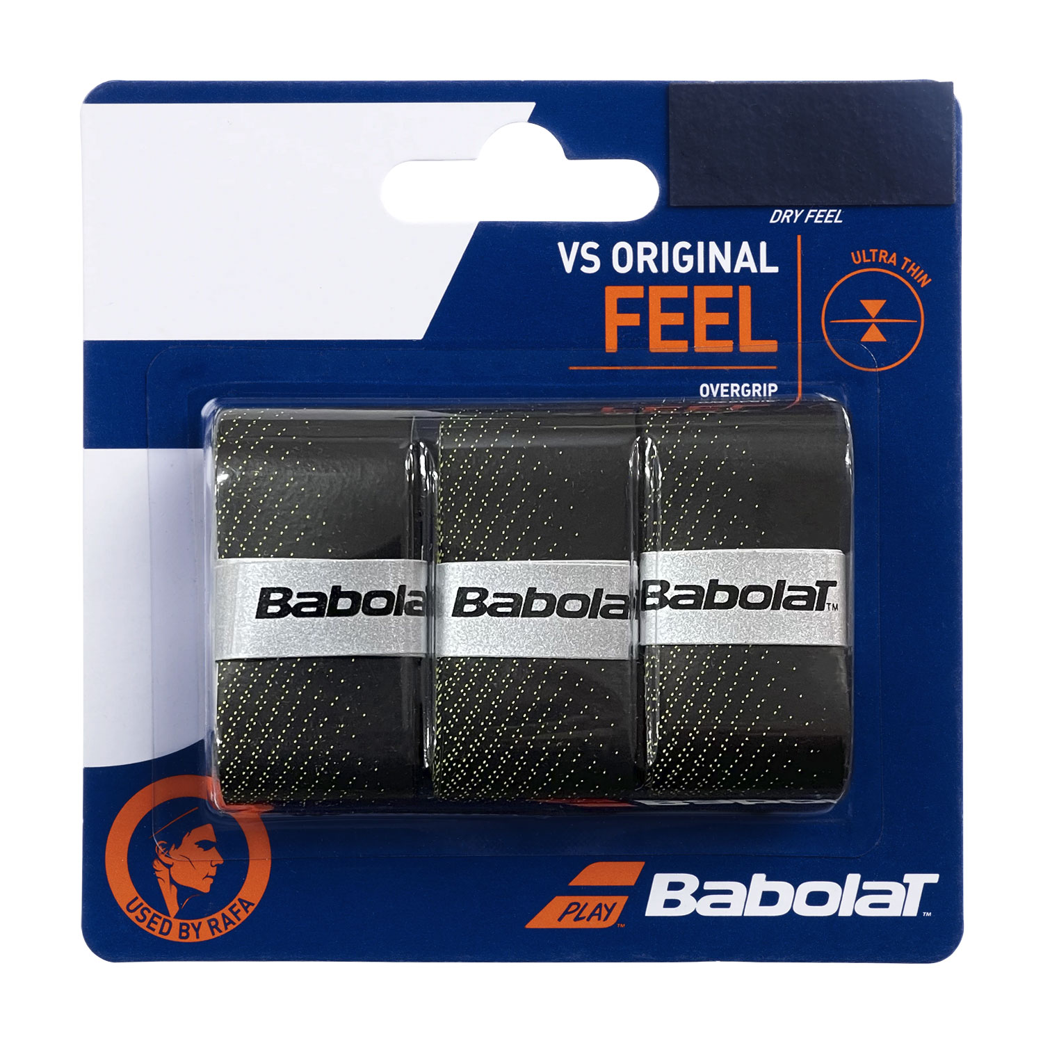 Babolat VS Original Overgrip x 3 - Black/Yellow