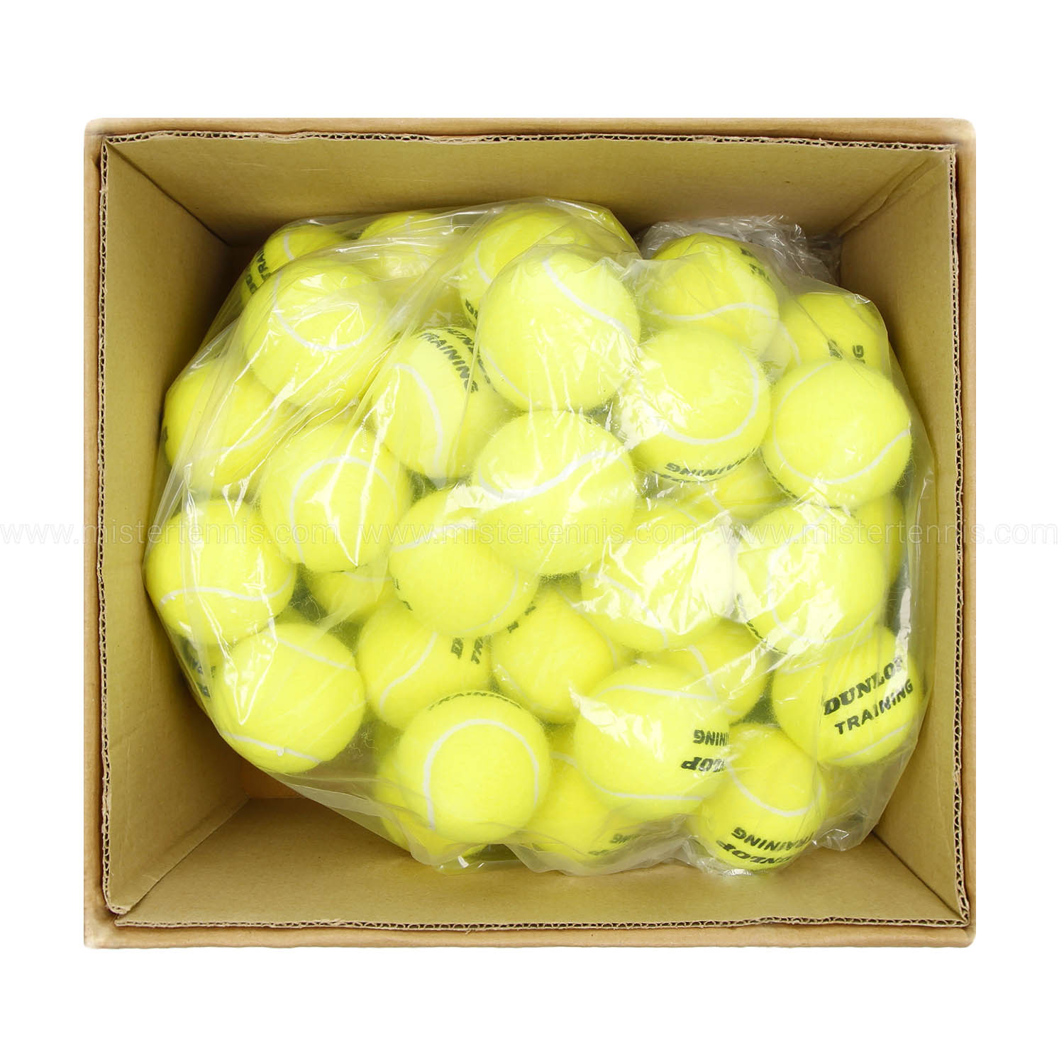 Dunlop Tennis Balls Bucket of 60 Trainer Balls 