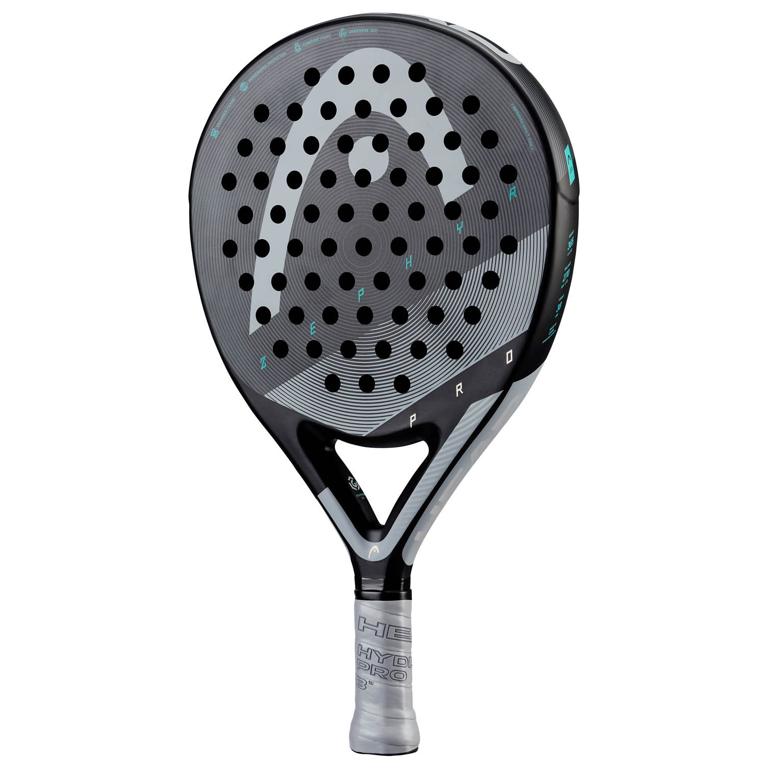 パブロ Head Graphene 360 Zephyr Pro Padel Racket - Black/Grey