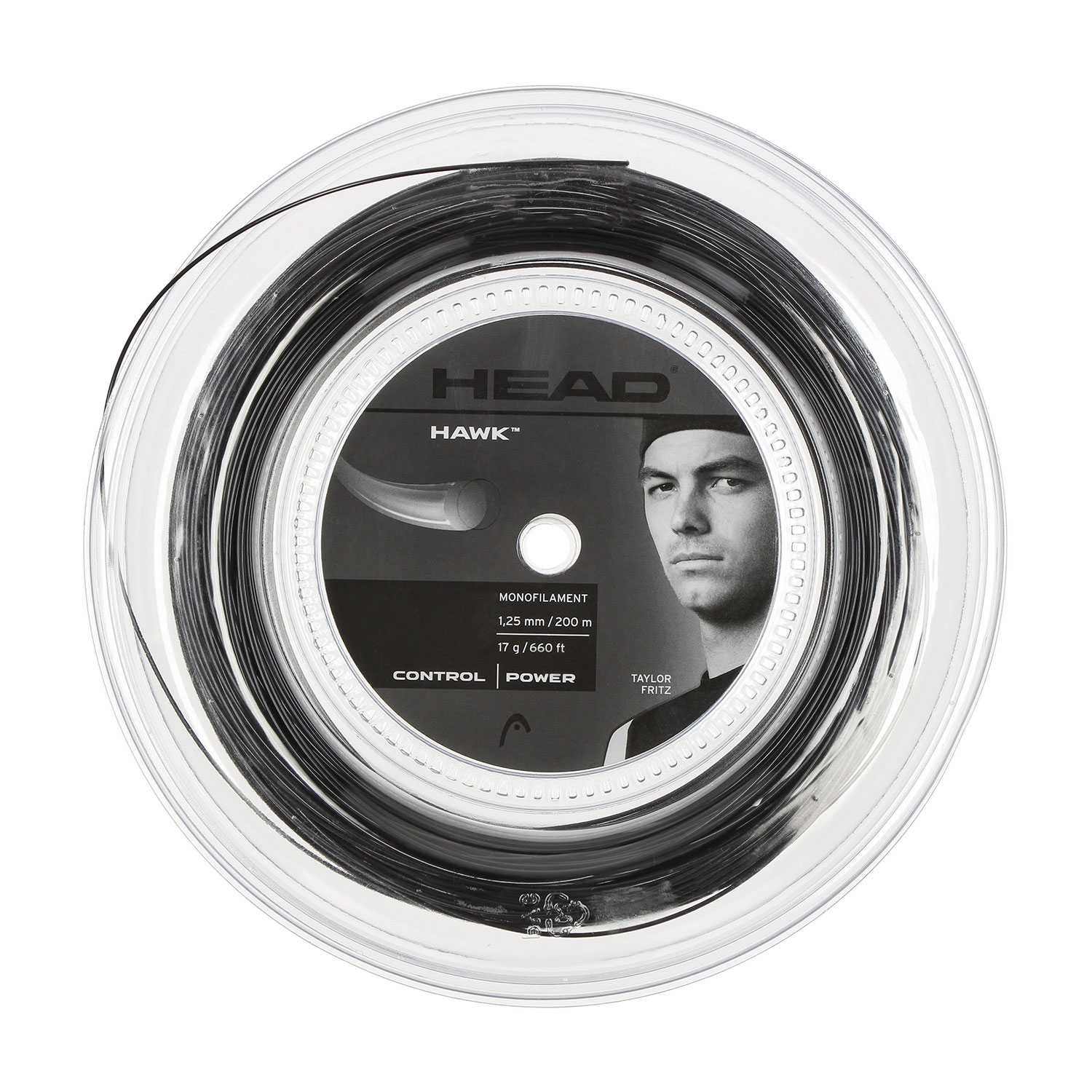 Head Hawk 1.25 200 m Reel - Black