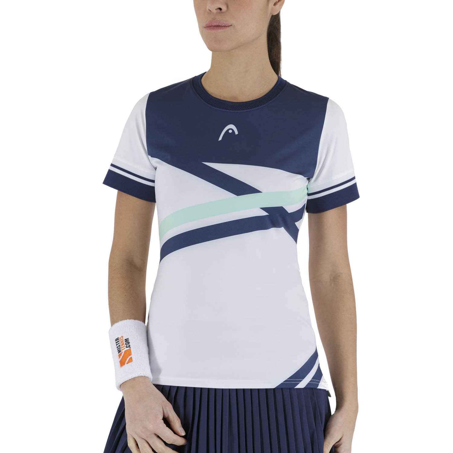 Head Performance Women's Tennis T-Shirt - Print Royal/Mint