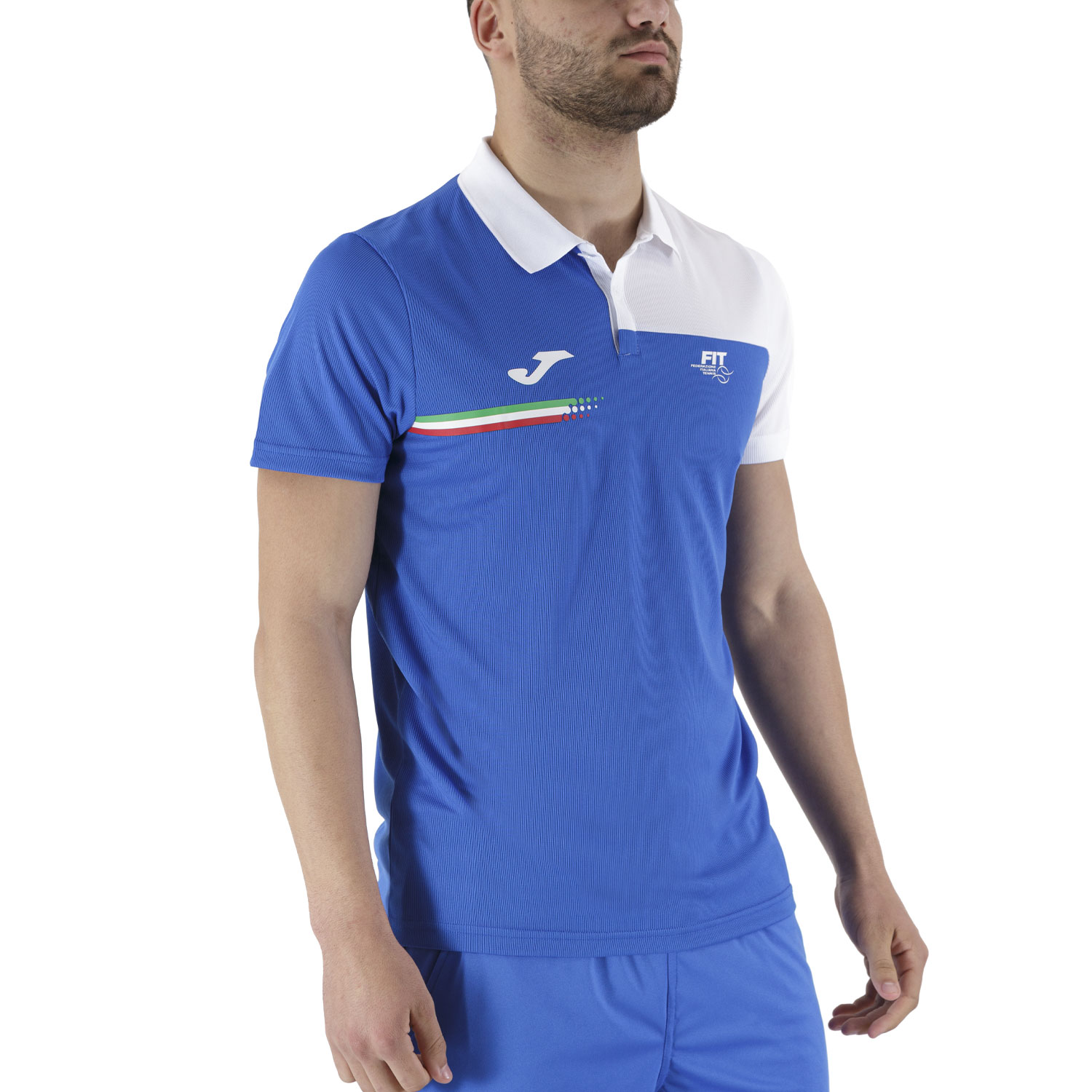 Joma FIT Italy Polo da Tennis Uomo - Blue