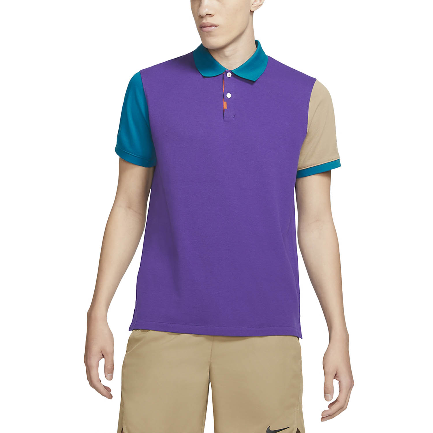 purple nike polo shirt