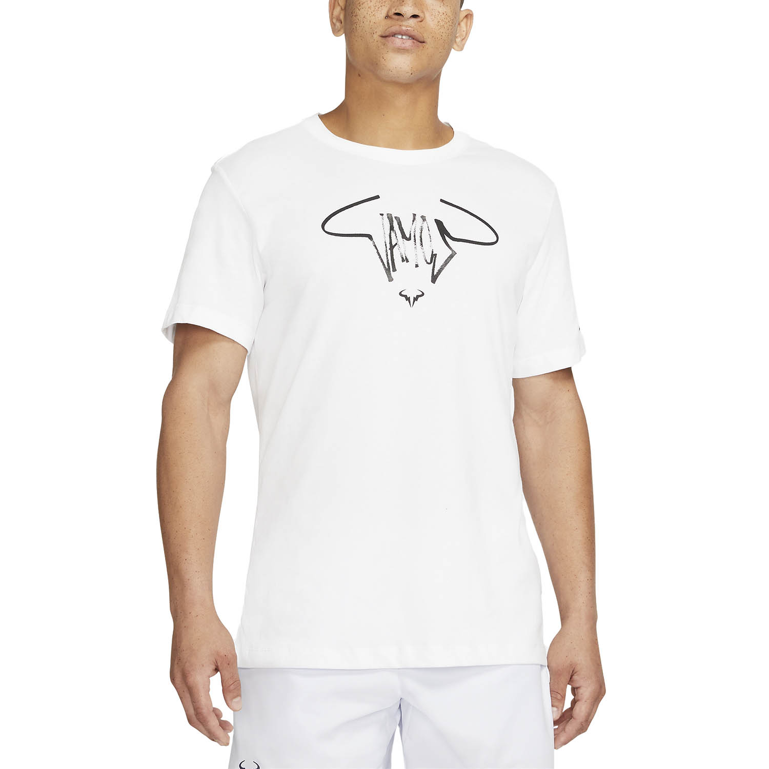 nike court t shirt white