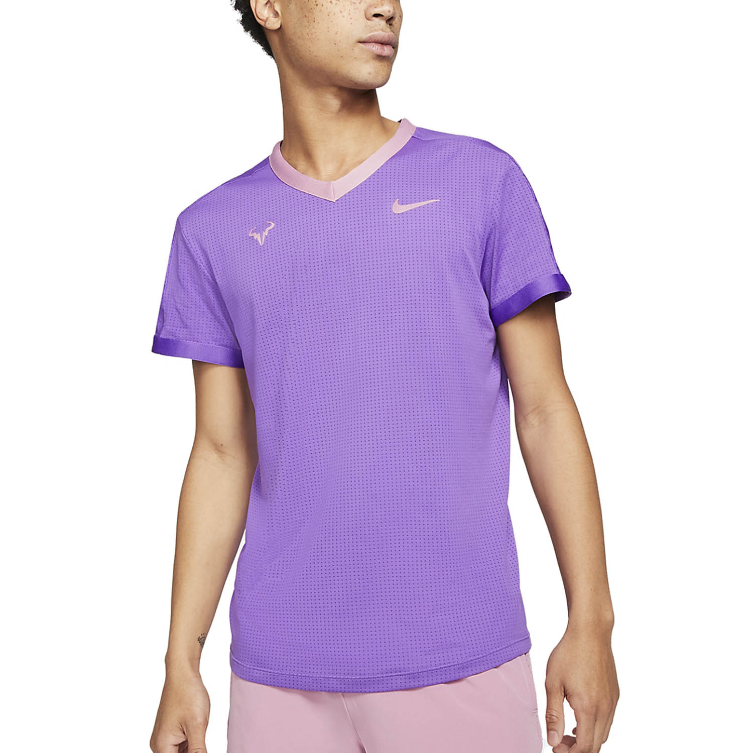 pink nike dri fit t shirt