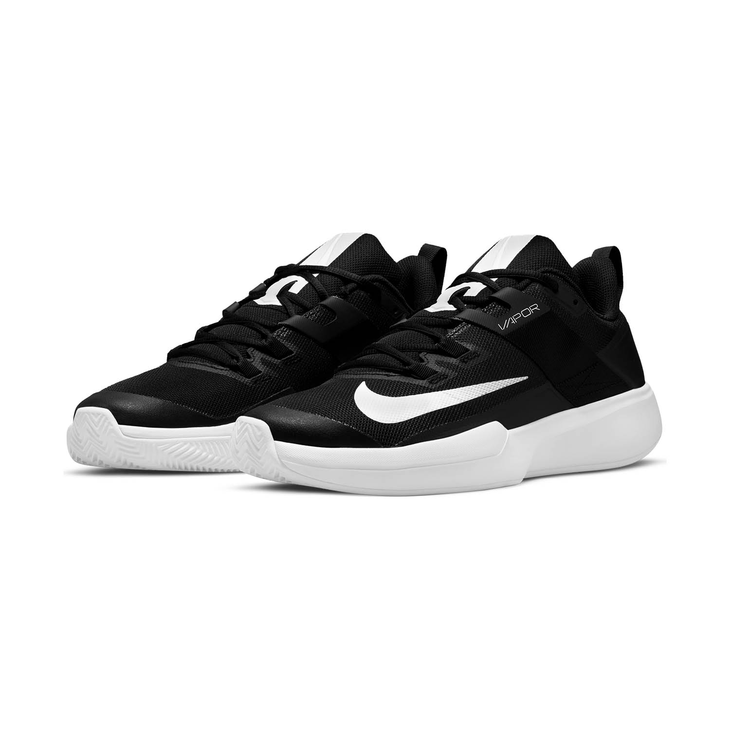Nike Court Vapor Lite Clay Men's Tennis Shoes - Black/White
