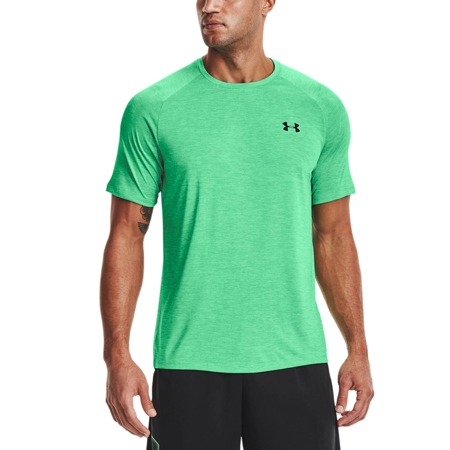 under armour tech t shirt green