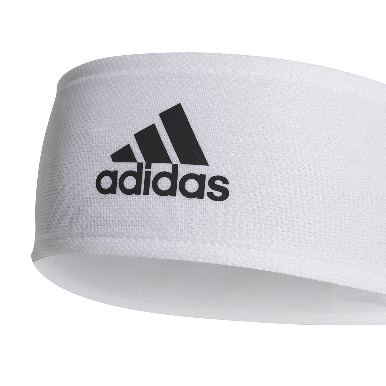 adidas AEROREADY Logo Tennis Headband White Black Scarlet