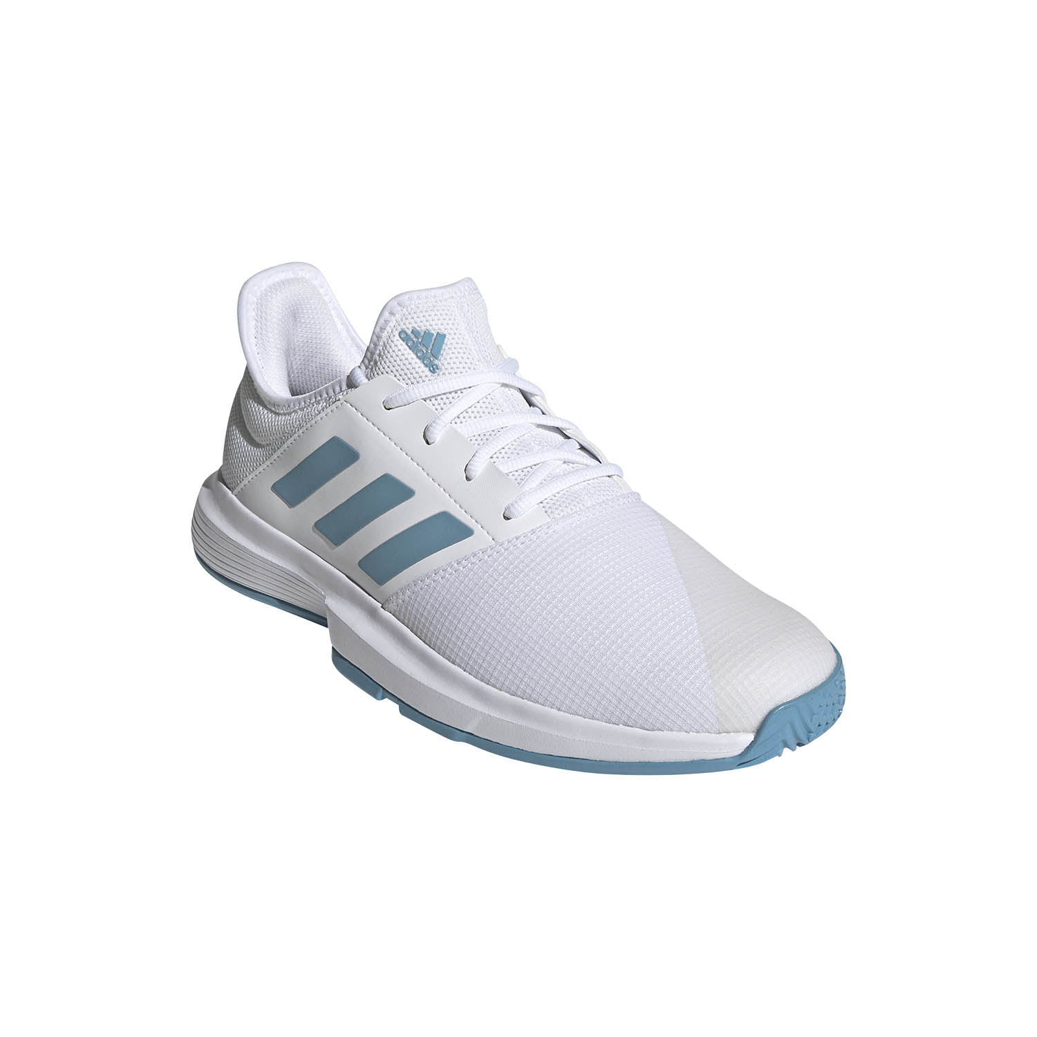 adidas GameCourt Men's Tennis Shoes - Ftwr White/Hazy Blue