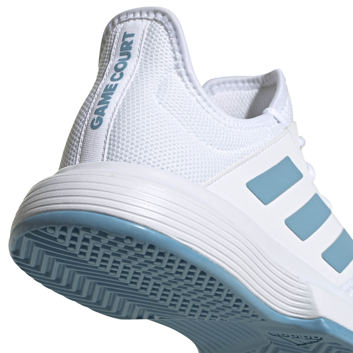 adidas GameCourt Men's Tennis Shoes - Ftwr White/Hazy Blue