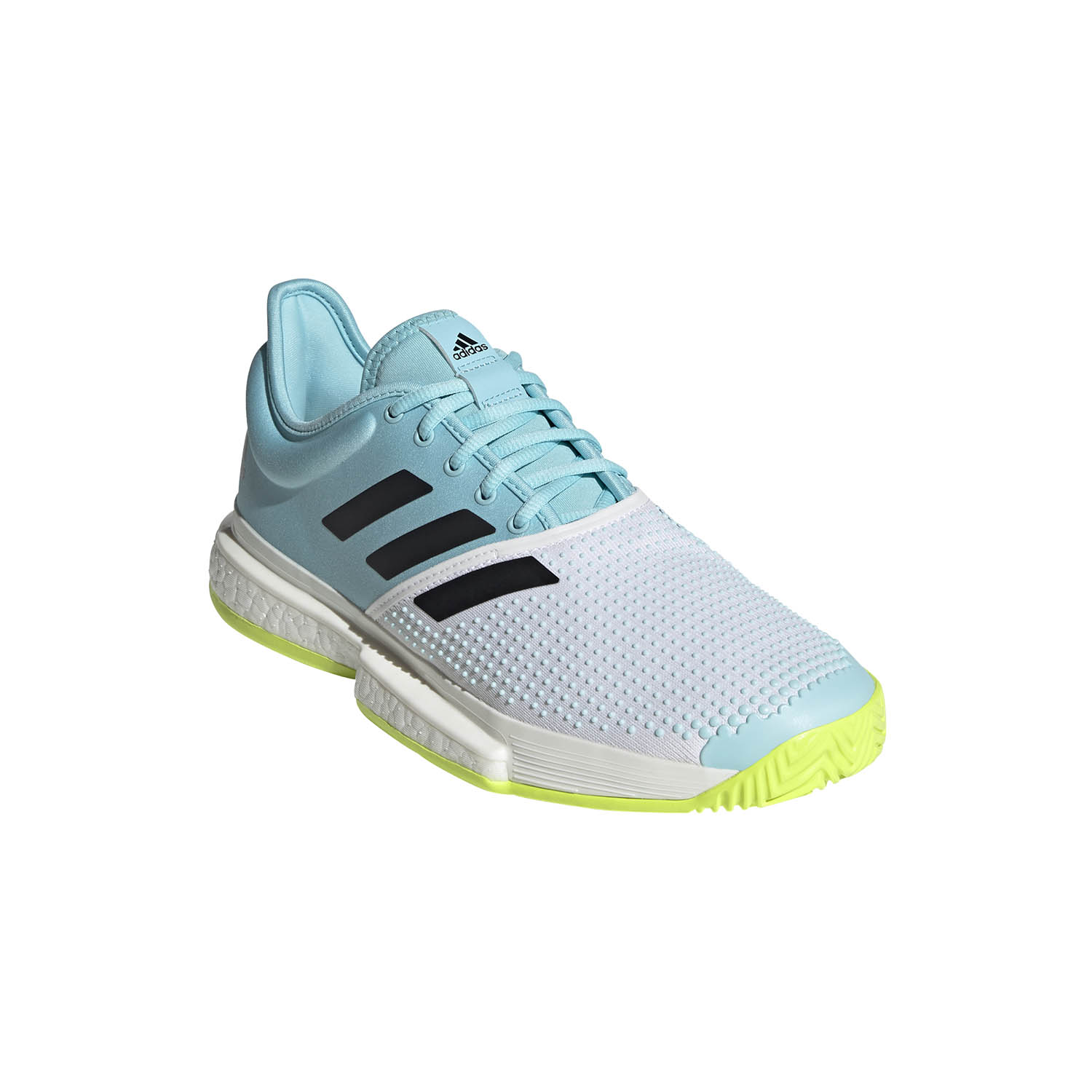 adidas gazelle silver green womens Women's Gamecourt 2 Tennis Shoes, White/Pink, 9 M main image 1