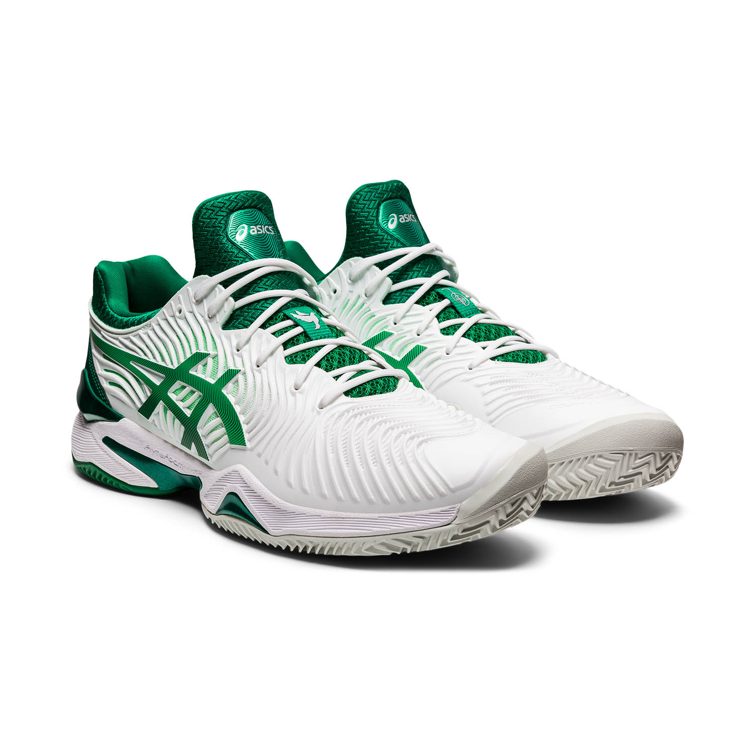 Asics Court FF Novak Clay Men's Tennis Shoes - White/Kale
