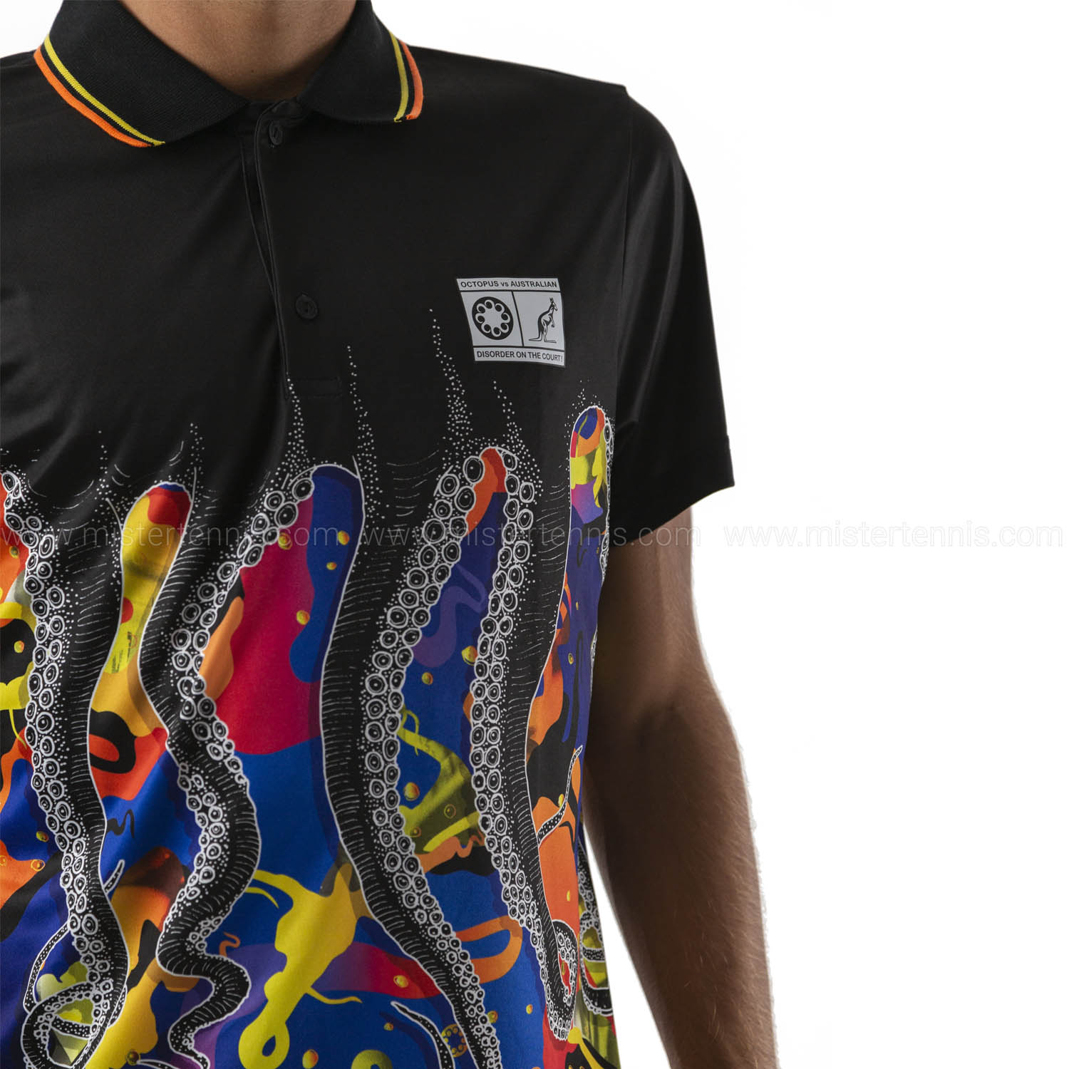 Australian vs Octopus Ace Polo da Tennis Uomo Black