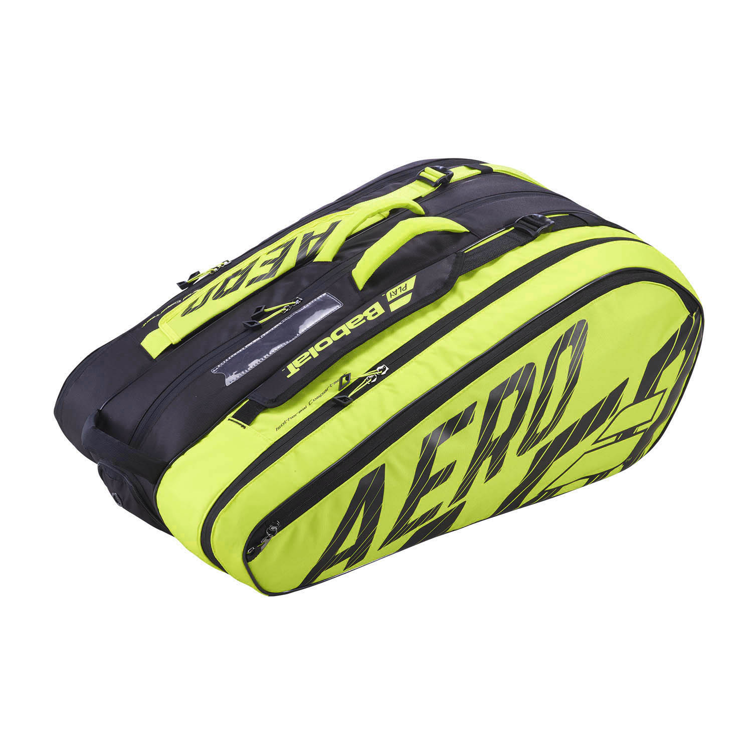 Babolat Pure Aero x 12 Tennis Bag Black/Yellow