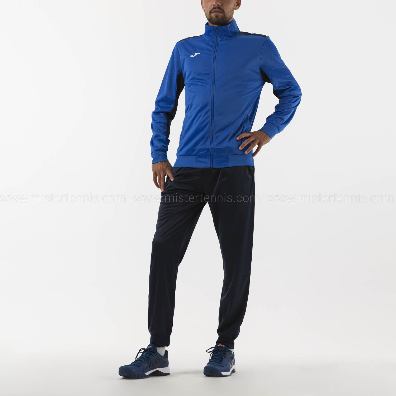 Joma Academy Men's Tennis Tracksuit - Royal/Dark Navy