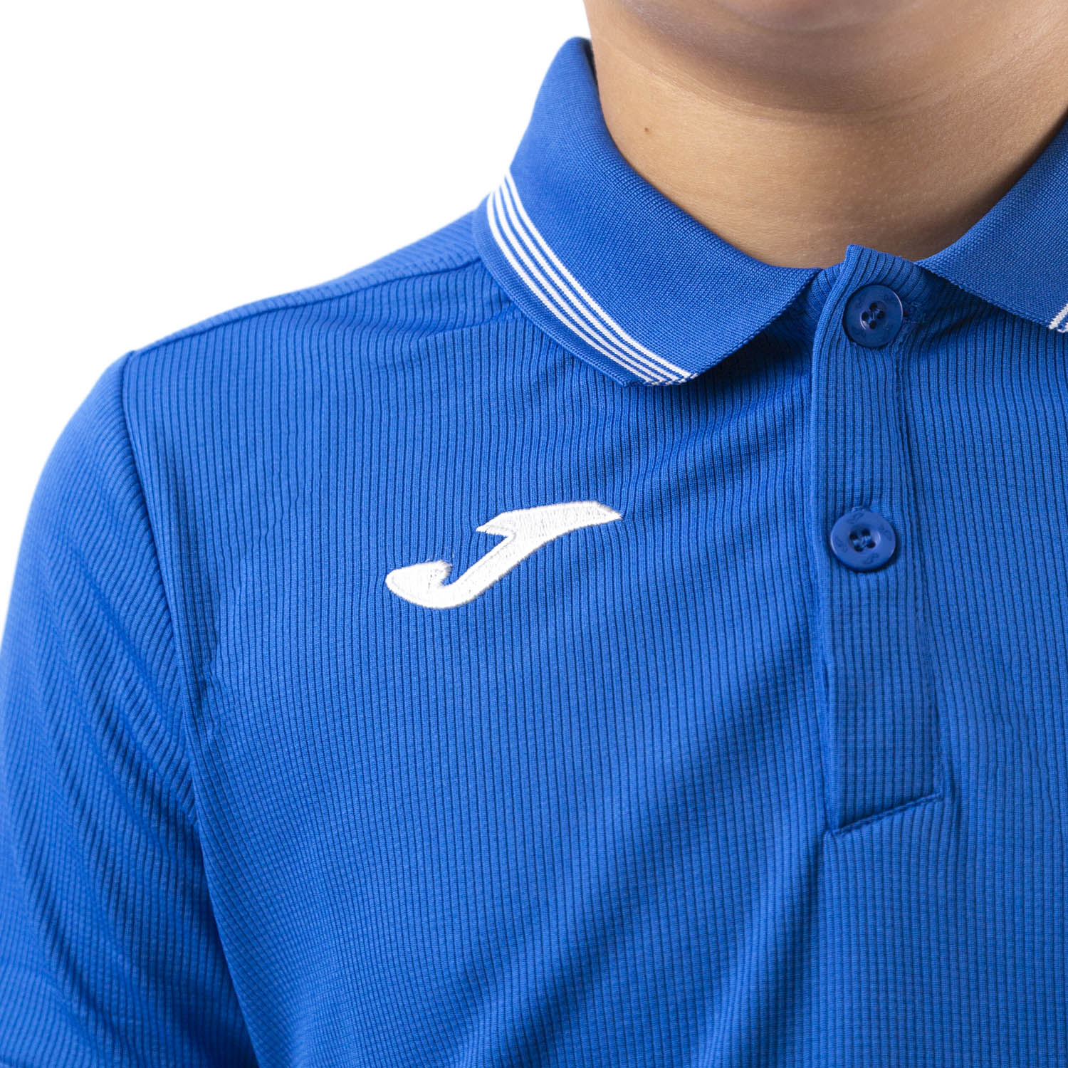 Joma Campus III Polo Bambino - Royal/White