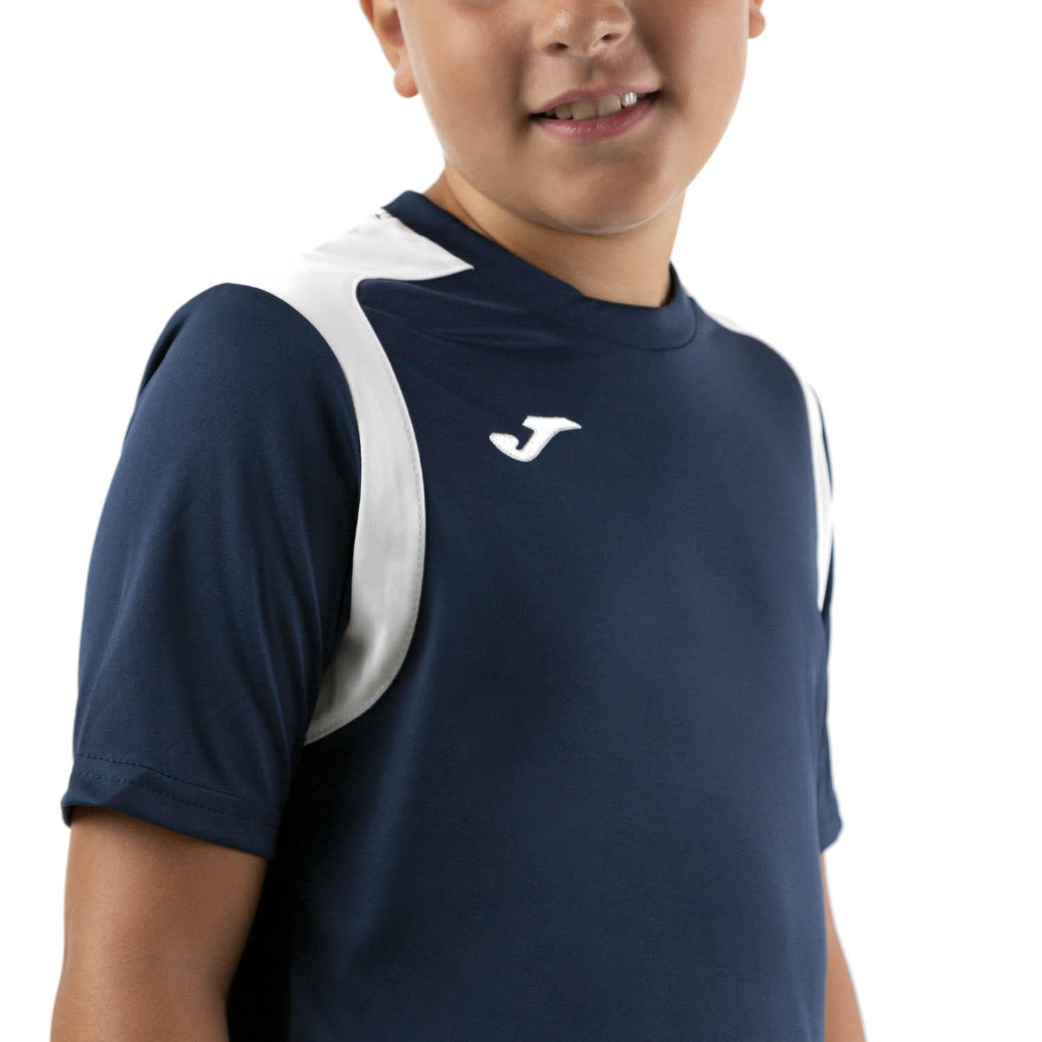 Joma Championship V T-Shirt Boys - Dark Navy/White