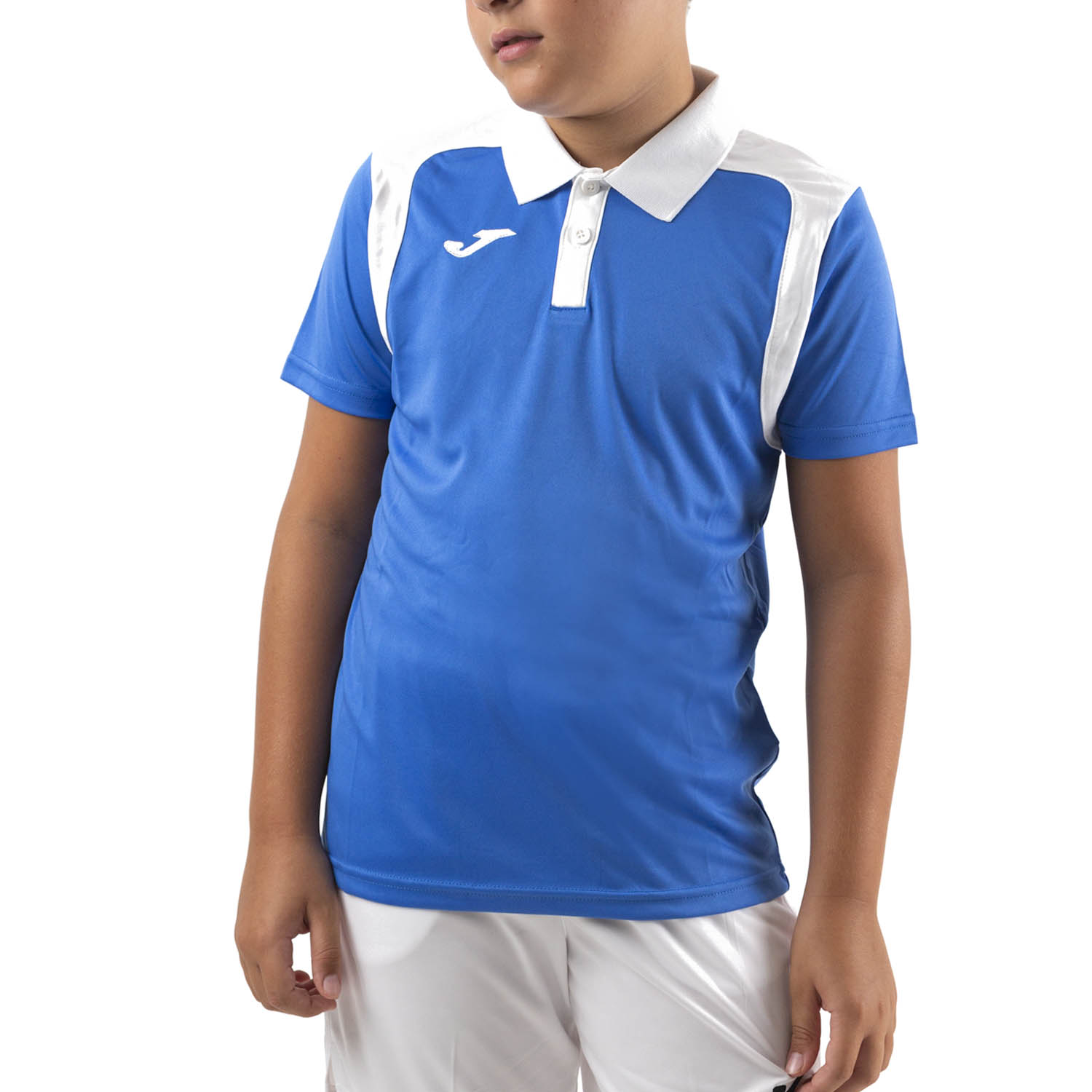 Joma Championship V Polo Boy - Royal/White