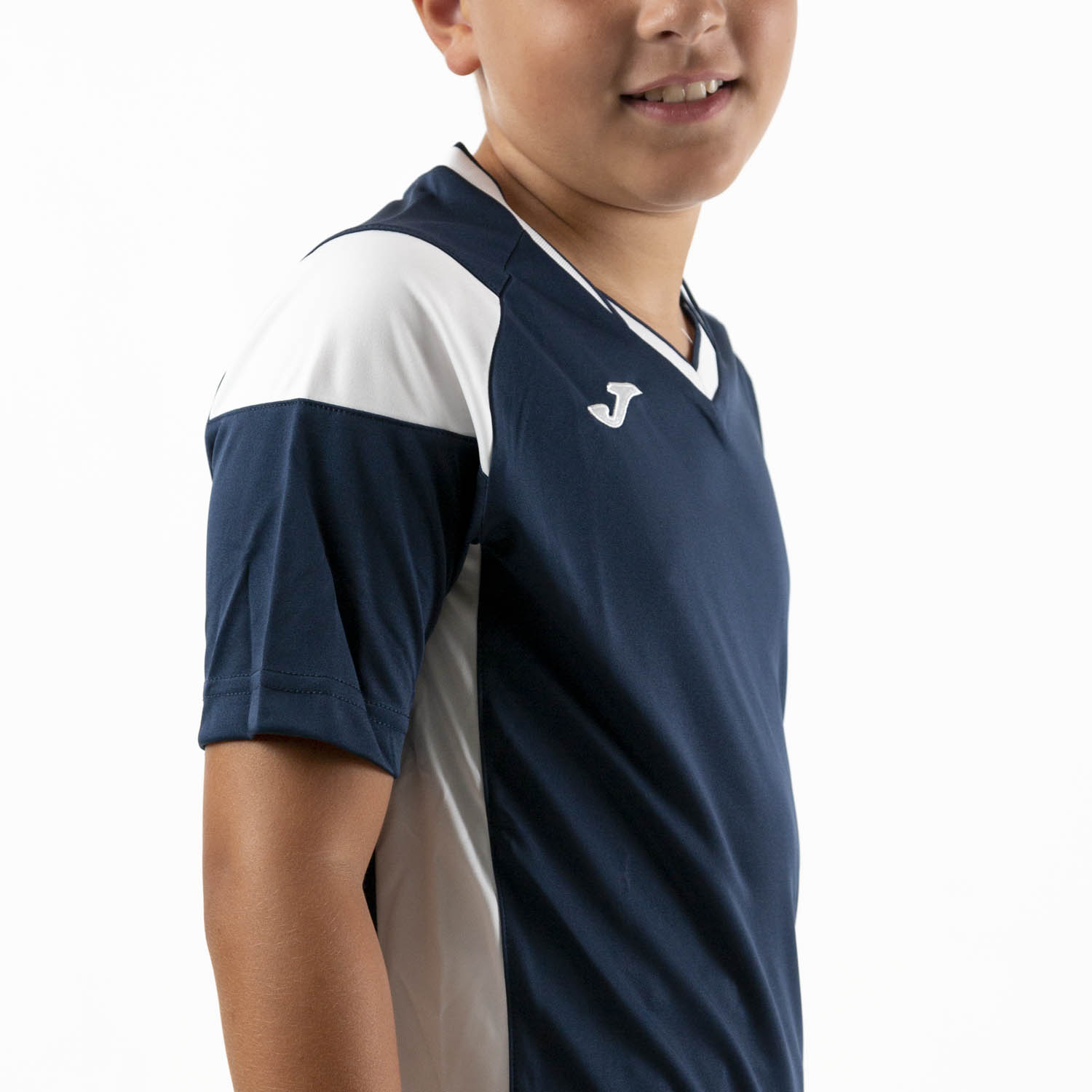 Joma Crew III Camiseta Niño - Dark Navy/White