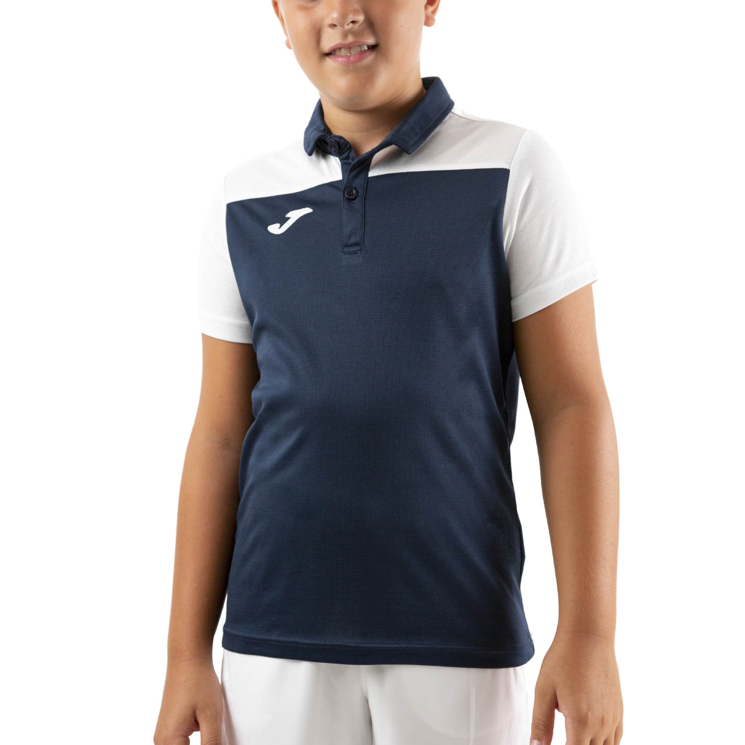 Joma Crew III Polo Boys - Dark Navy/White