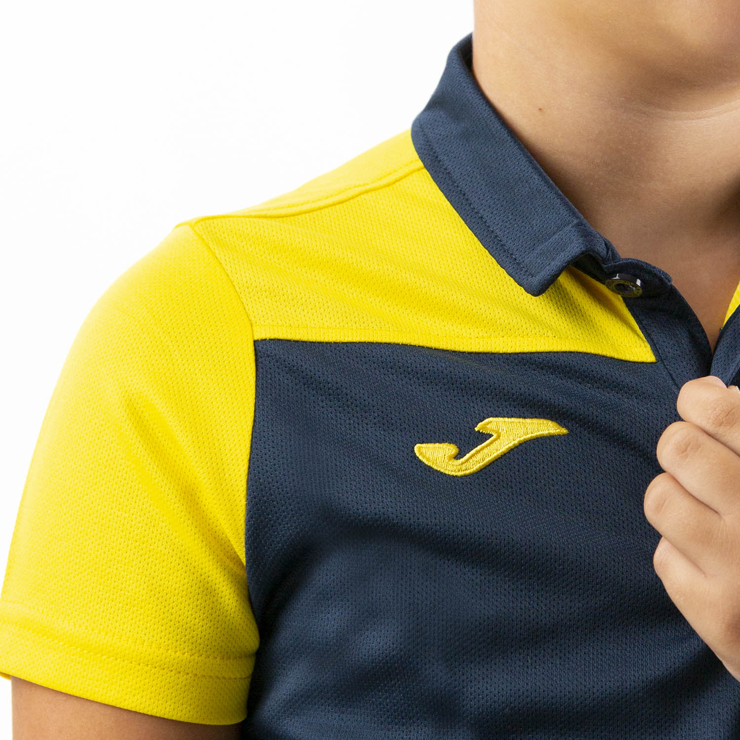 Joma Crew III Polo Boys - Dark Navy/Yellow