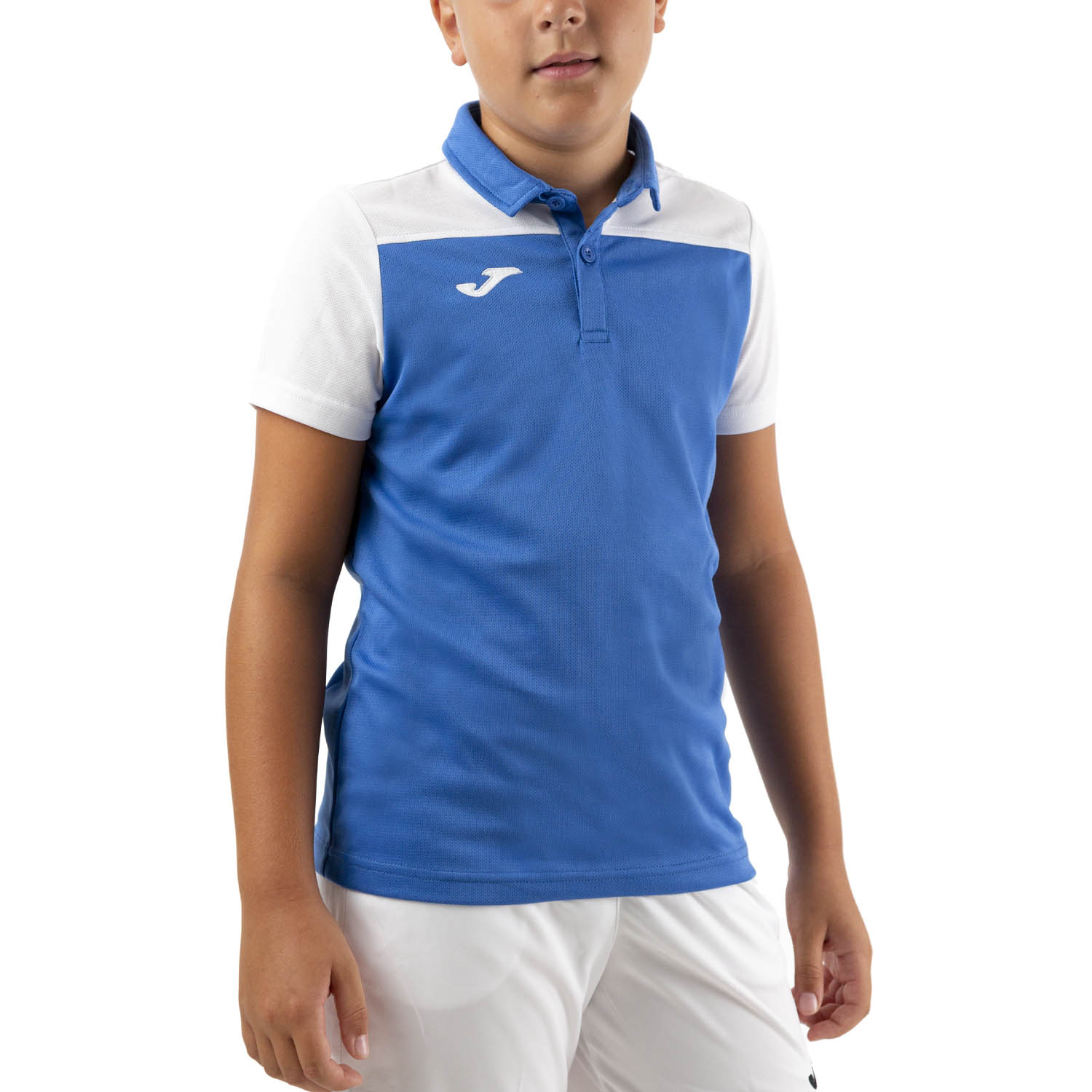 Joma Crew III Polo Niño - Royal/White