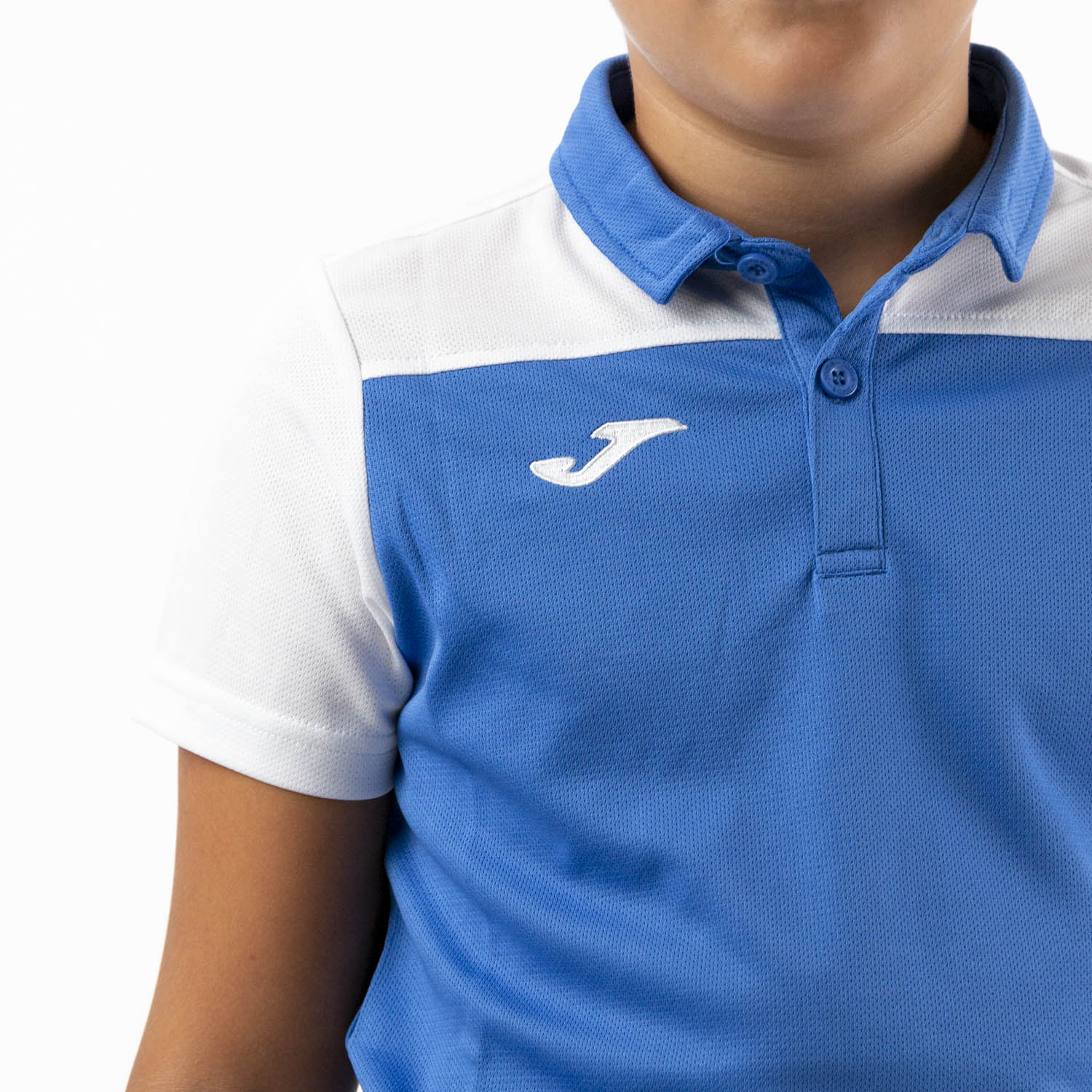 Joma Crew III Polo Boys - Royal/White