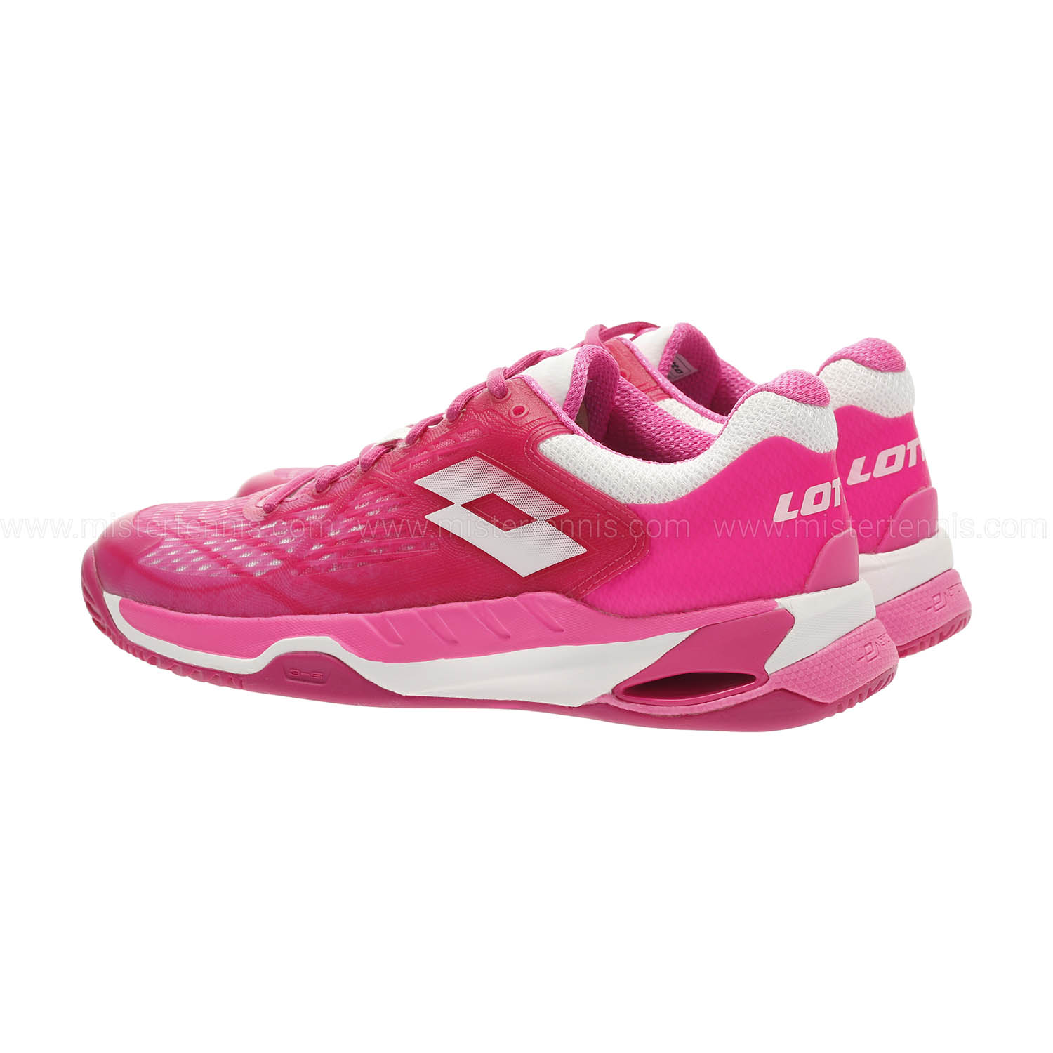 Lotto Donna Mirage 100 Clay Scarpe da Tennis Scarpa per Terra Rossa Corallo Rosa
