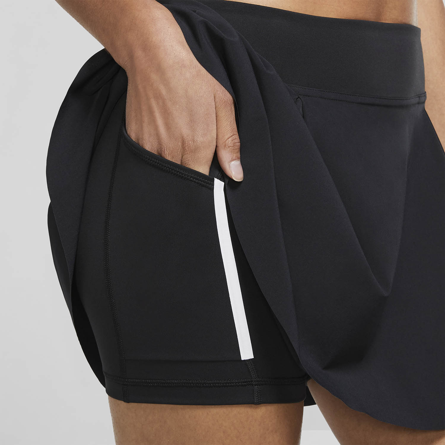 nike black club skirt shorts