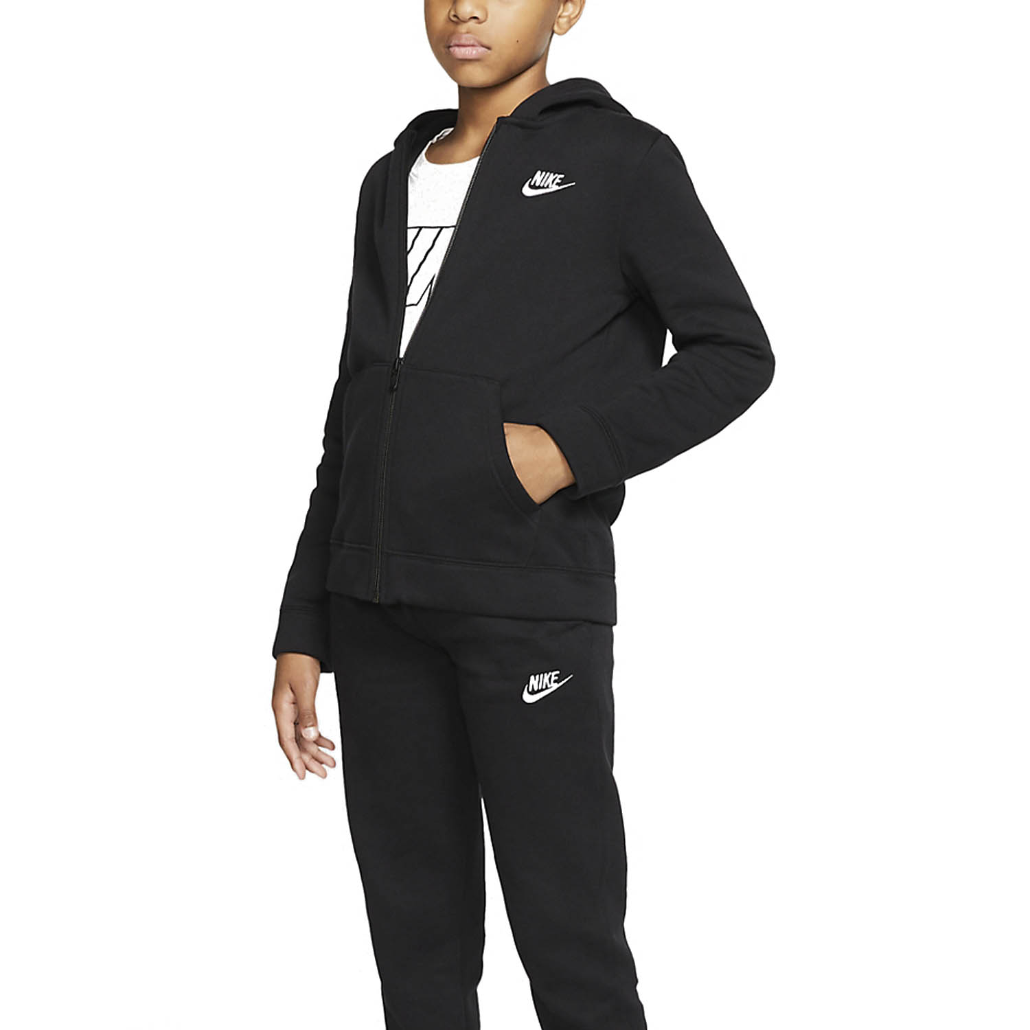 Nike Core Boy s Tennis Suit Black White
