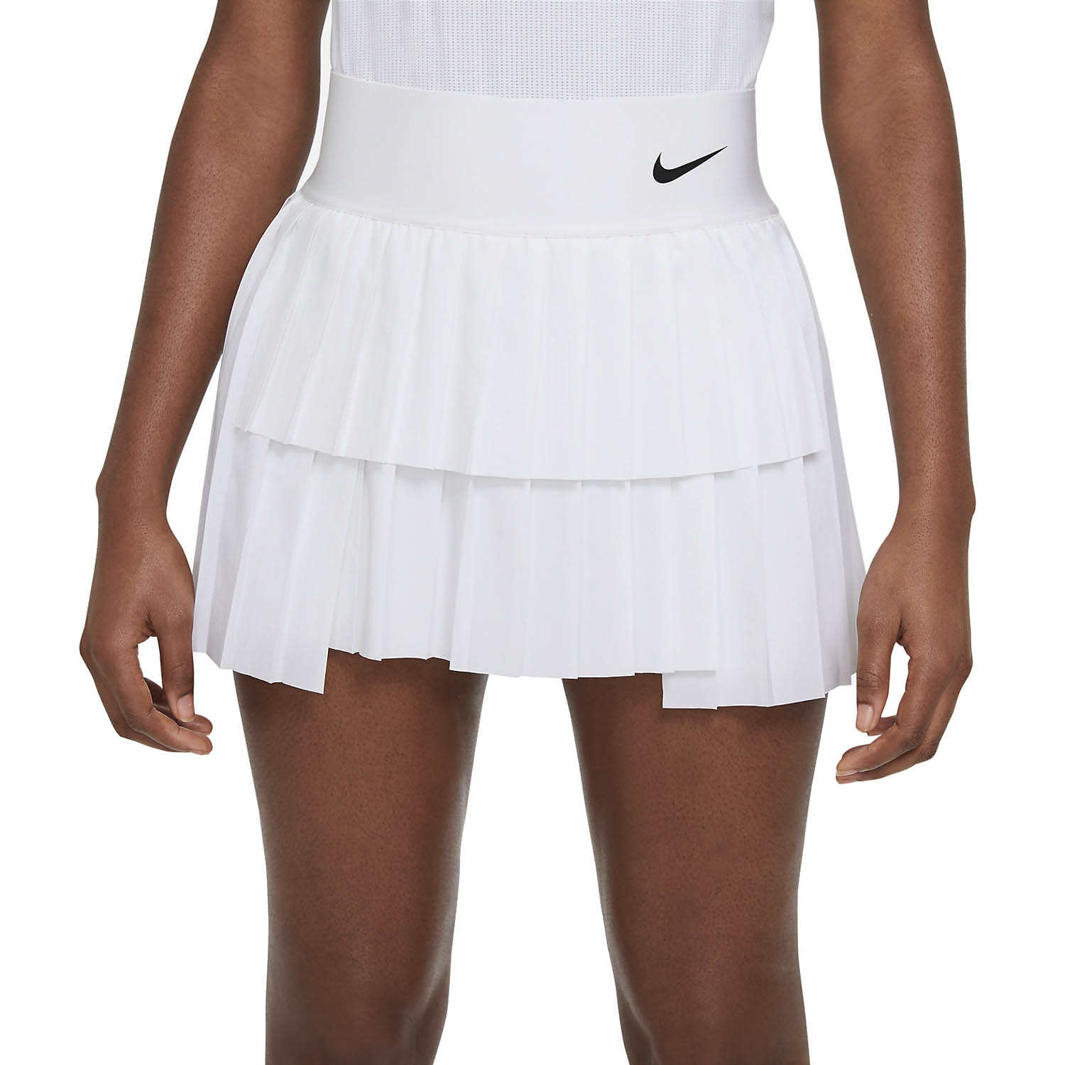 Nike Court Advance Pleated Women S Tennis Skirt White Black