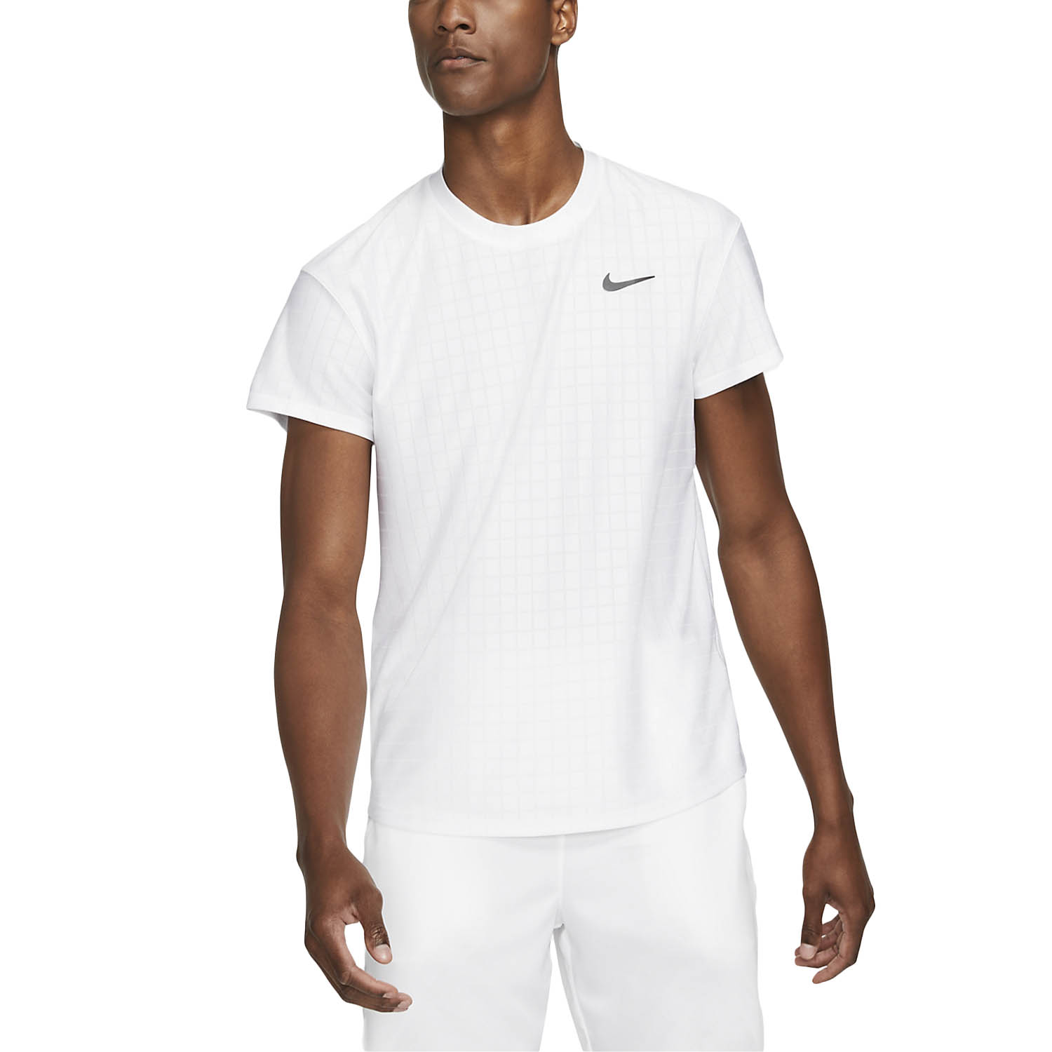 Nike Court Breathe Advantage Maglietta da Tennis Uomo - White