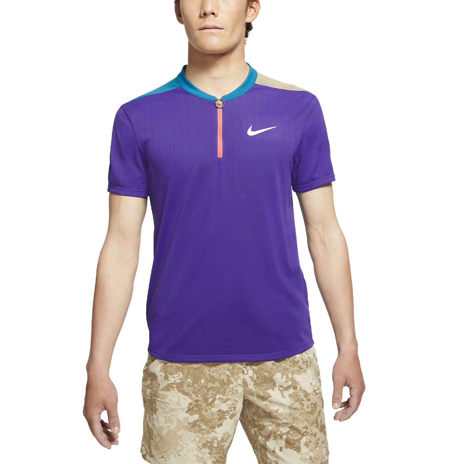 Nike Court Breathe Slam Men S Tennis Polo Court Purple