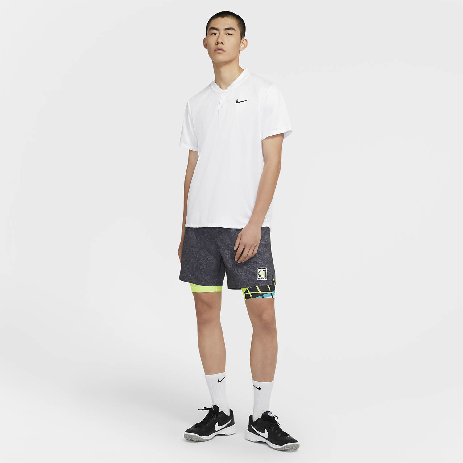 Nike Flex Ace 2 in 1 6in Men's Tennis Shorts - Black