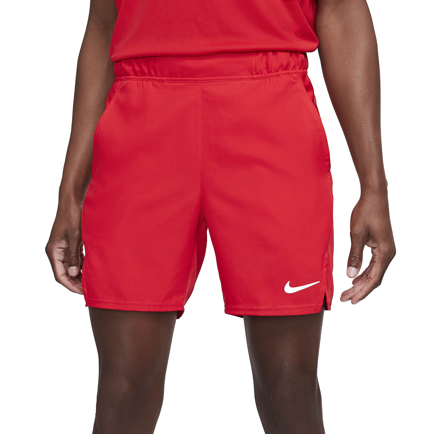 resbalón cápsula Chirrido Nike Flex Victory 7in Shorts de Tenis Hombre University Red