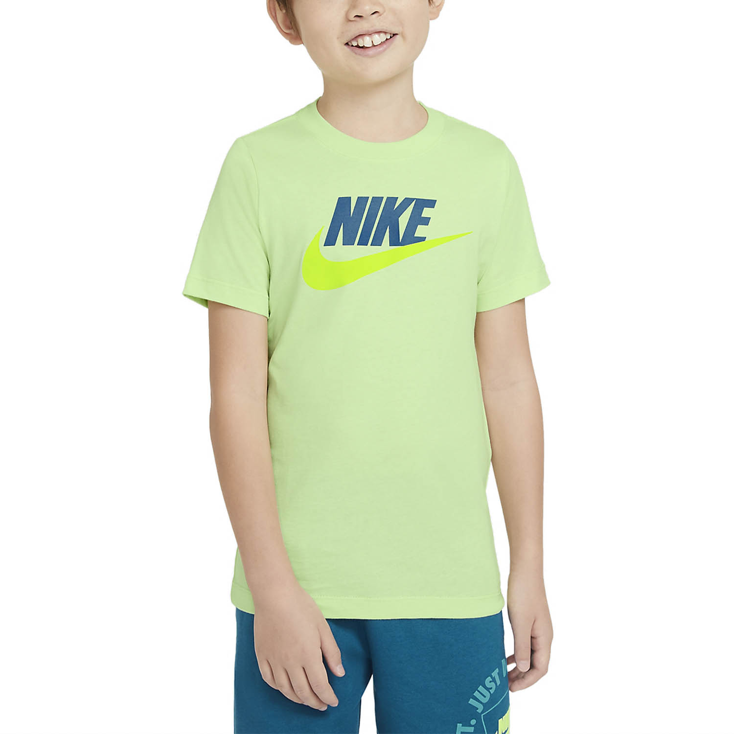 boys lime green nike shirt